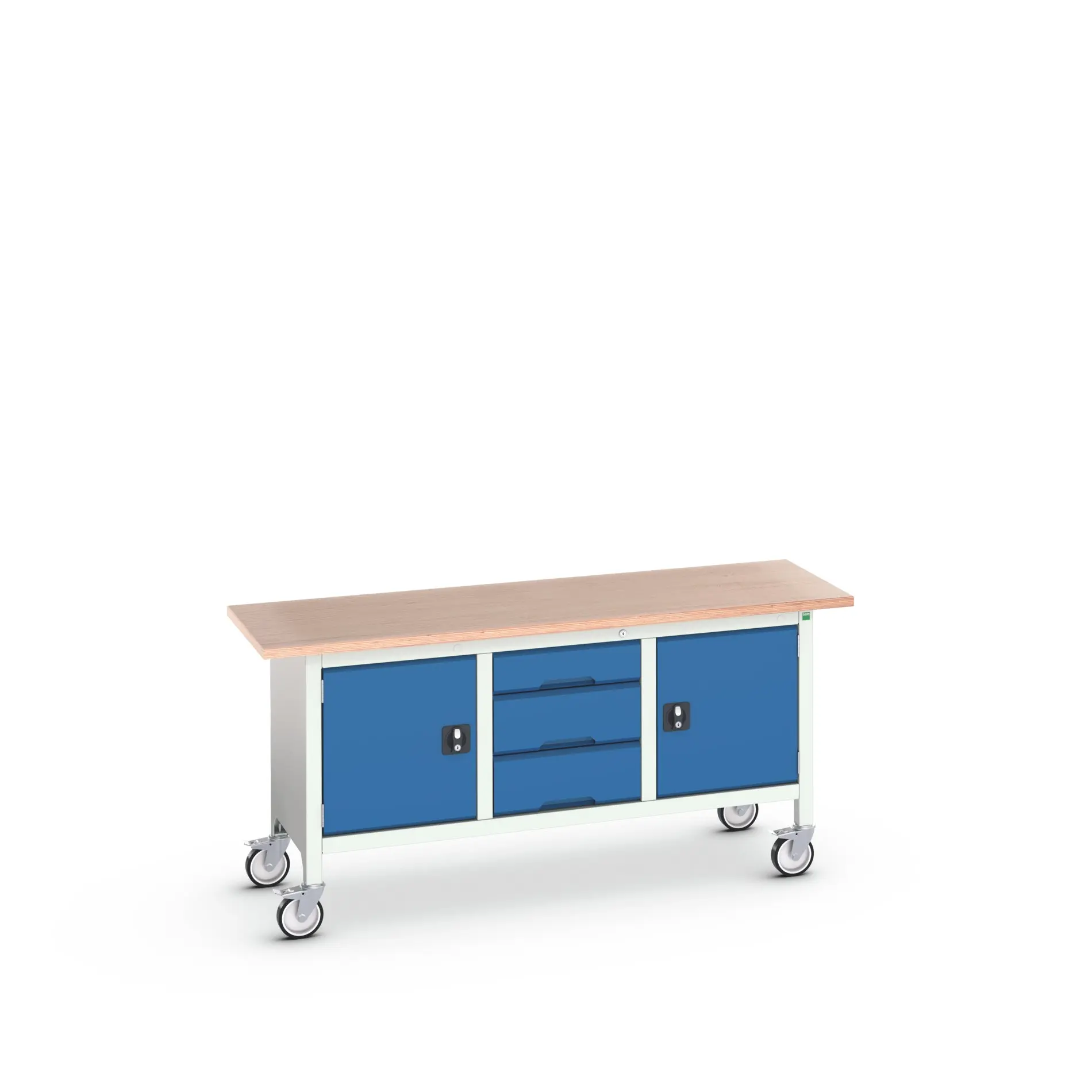 Produktfoto 1 von Bott Aufbewahrungsschrank Typ Aufbewahrungstisch Freistehend 2 Tür/en 3 Schublade/n 830 mm 1750 mm 600 mm mit Rädern