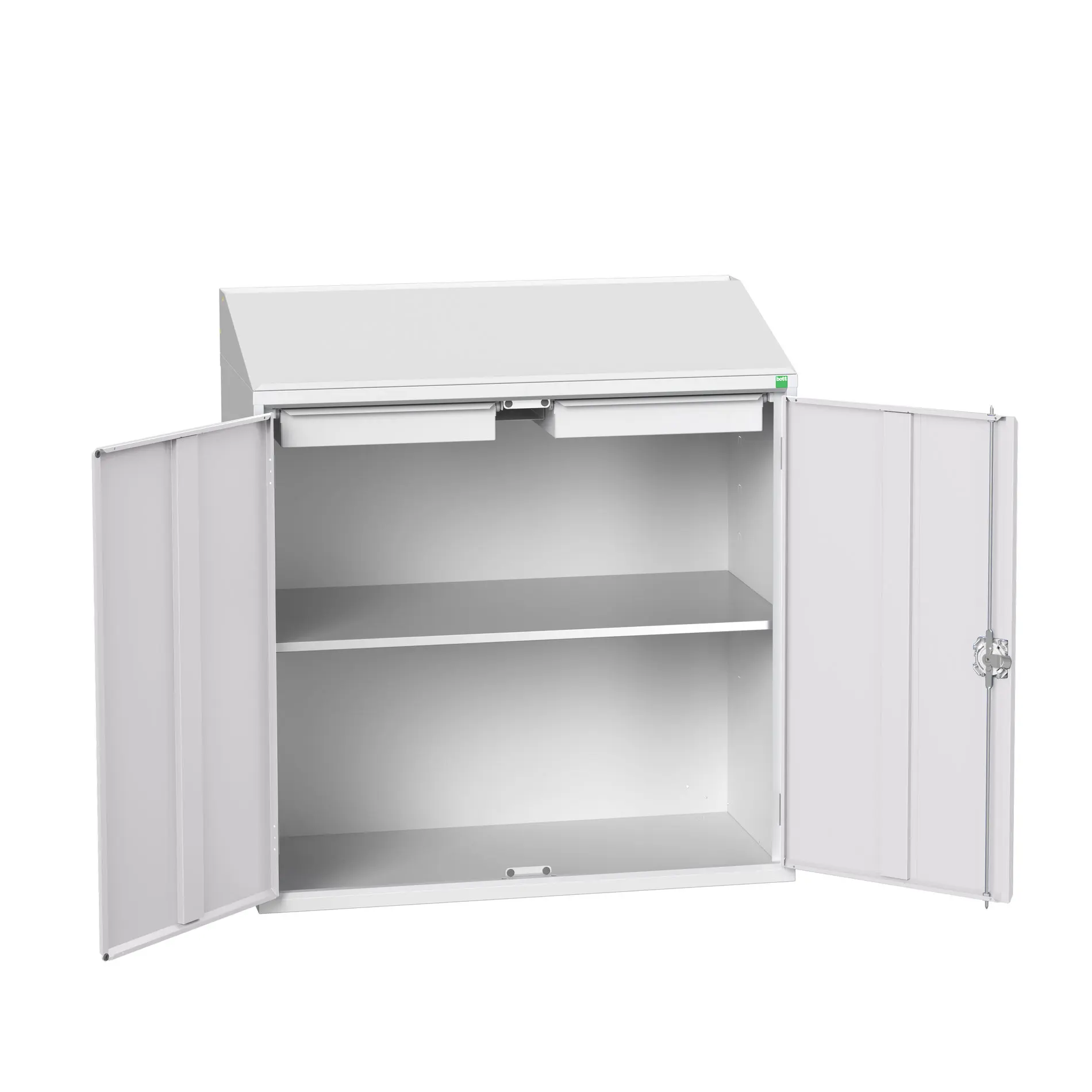 Produktfoto 1 von Bott Aufbewahrungsschrank Typ Regalschrank 2 Tür/en 1 Regal/e 2 Schublade/n 1130 mm 1050 mm Ja 550 mm Stahlblech
