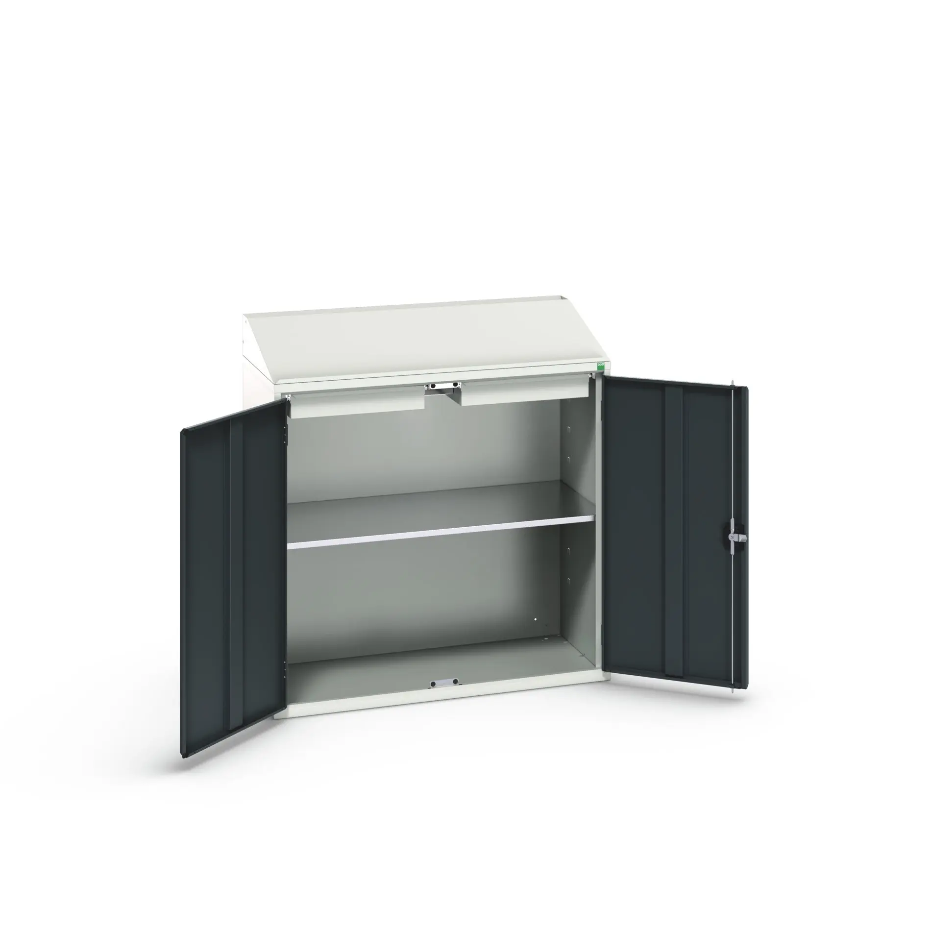 Produktfoto 1 von Bott Aufbewahrungsschrank Typ Regalschrank 2 Tür/en 1 Regal/e 2 Schublade/n 1130 mm 1050 mm Ja 550 mm Stahlblech
