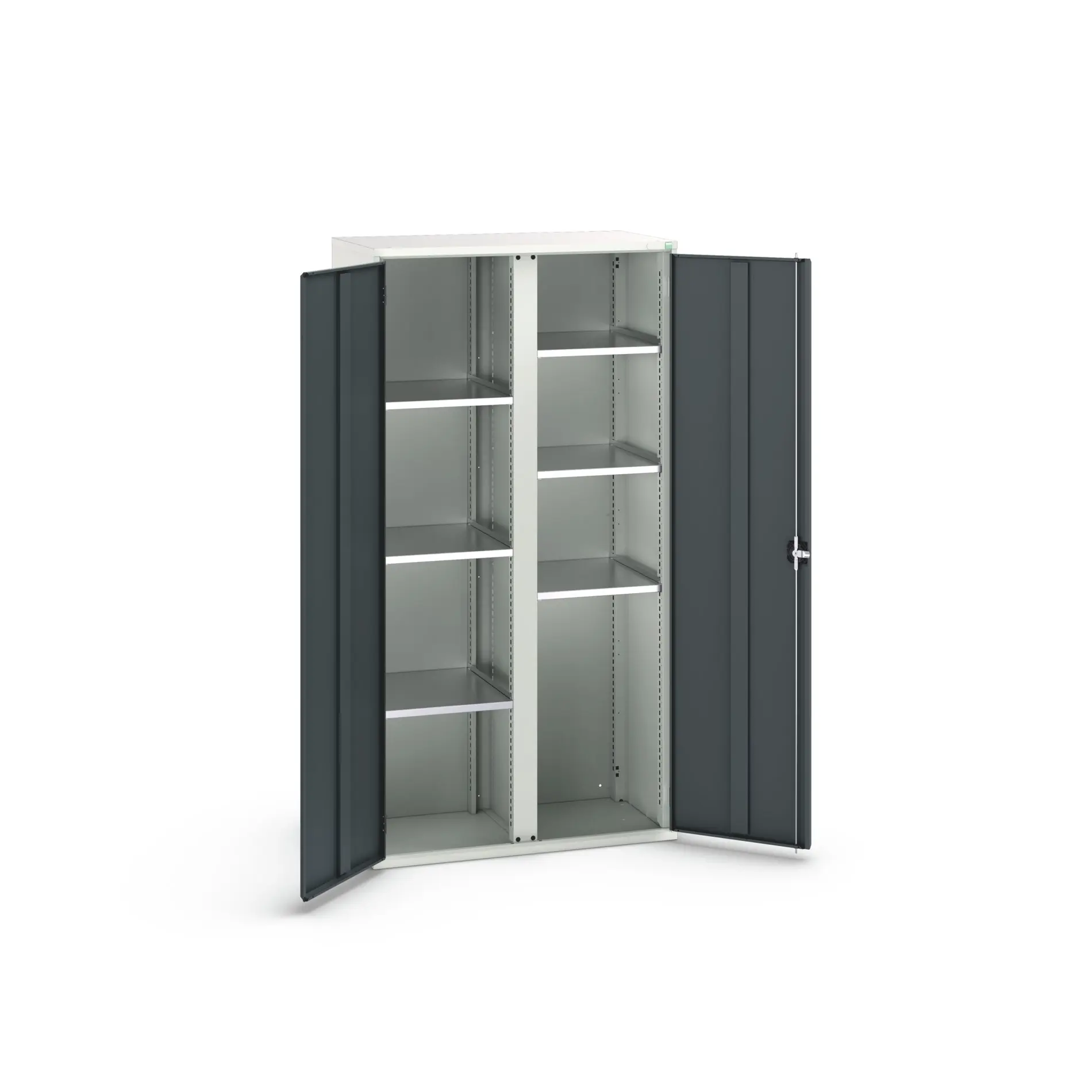 Produktfoto 1 von Bott Aufbewahrungsschrank Typ Bestückter Schrank 2 Tür/en 6 Regal/e 2000 mm 1050 mm Ja 550 mm Stahlblech