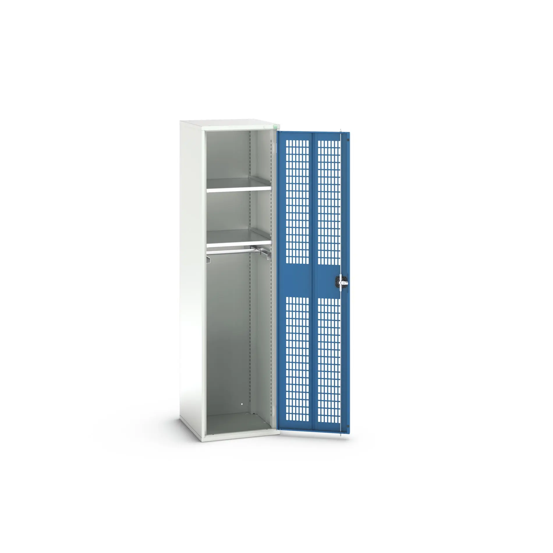 Produktfoto 1 von Bott Aufbewahrungsschrank Typ Bestückter Schrank 1 Tür/en 2 Regal/e 2000 mm 525 mm Ja 550 mm Stahlblech