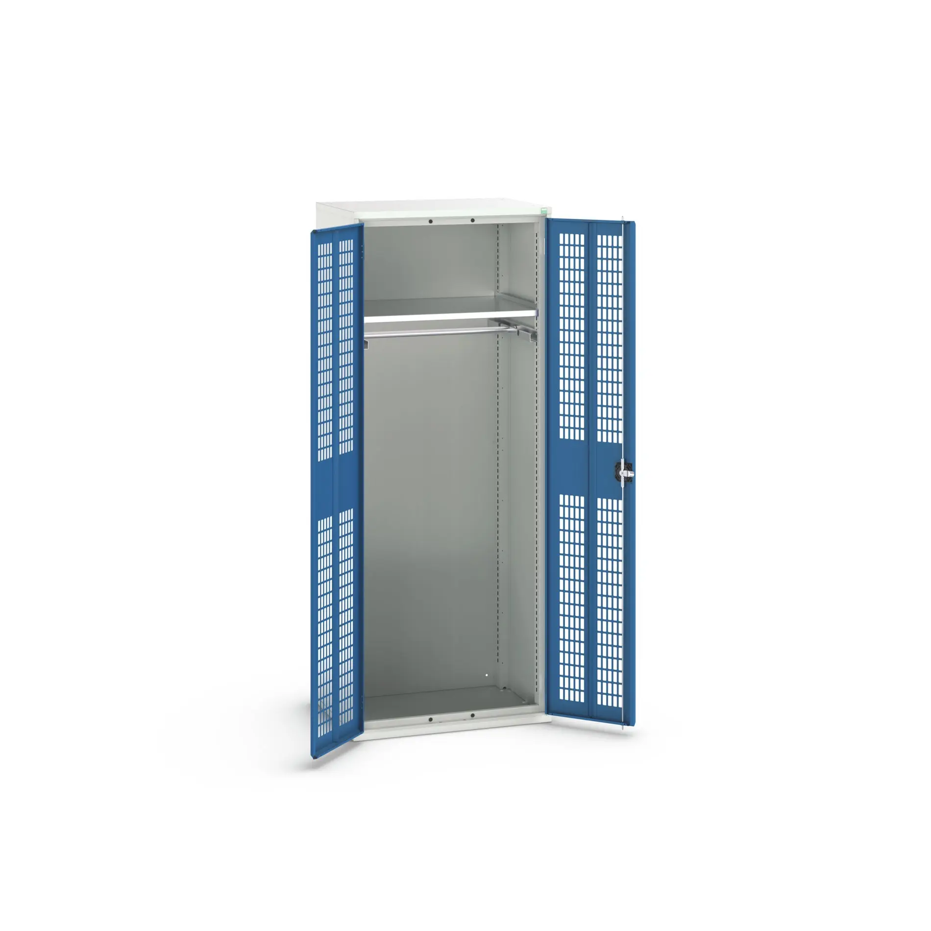 Produktfoto 1 von Bott Aufbewahrungsschrank Typ Bestückter Schrank 2 Tür/en 1 Regal/e 2000 mm 80 mm Ja 550 mm Stahlblech