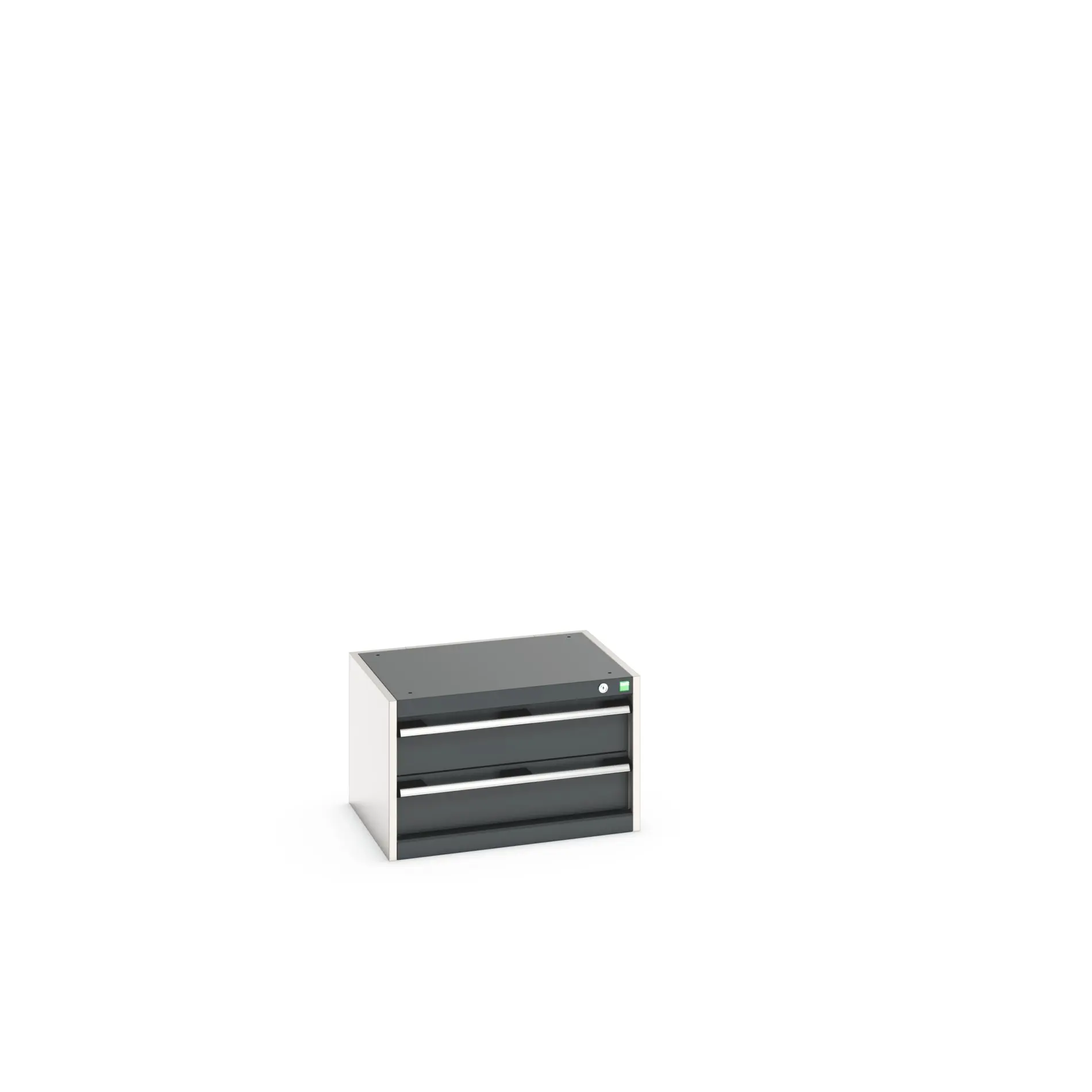Produktfoto 1 von Bott 2 Stahl Schubladenbehälter Schrank Hellgrau, Anthrazit, 400 mm x 650 mm x 525 mm