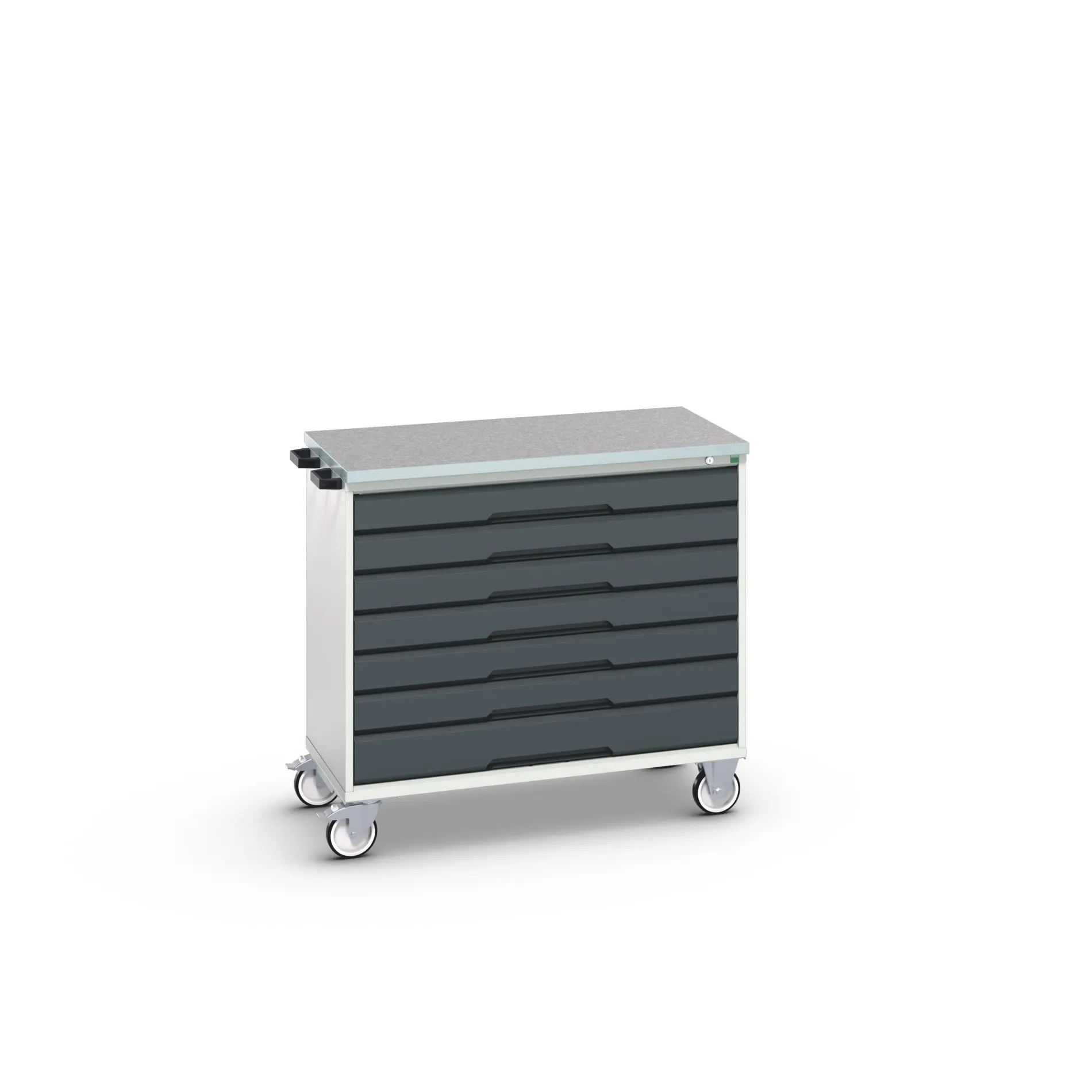 Produktfoto 1 von Bott Aufbewahrungsschrank Typ Beweglicher Schrank Freistehend 7 Schublade/n 980 mm 1050 mm Ja 600 mm mit Rädern