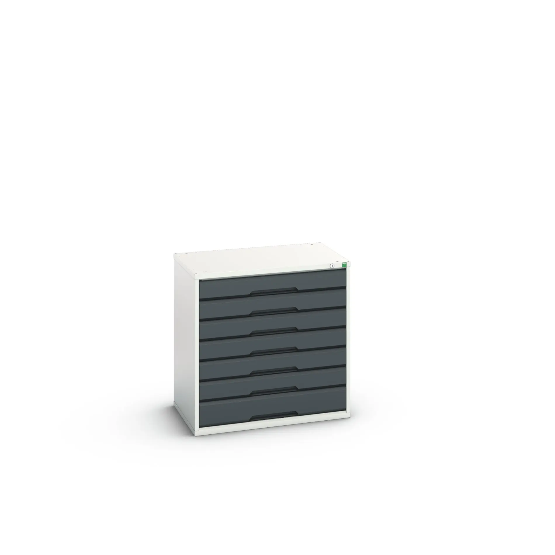 Produktfoto 1 von Bott 7 Stahl Schubladenbehälter Schrank Anthrazit, Hellgrau, 800 mm x 800 mm x 550 mm