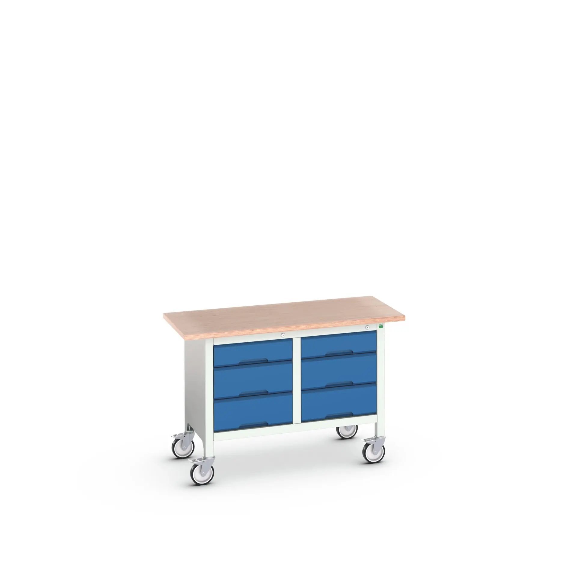 Produktfoto 1 von Bott Aufbewahrungsschrank Typ Aufbewahrungstisch Freistehend 6 Schublade/n 830 mm 1250 mm 600 mm mit Rädern Stahlblech