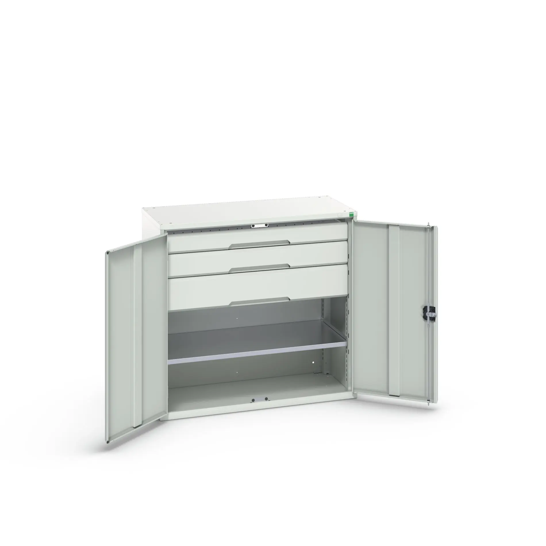 Produktfoto 1 von Bott Schrank Typ Bestückter Schrank 2 Tür/en 1 Regal/e 3 Schublade/n Stahlblech