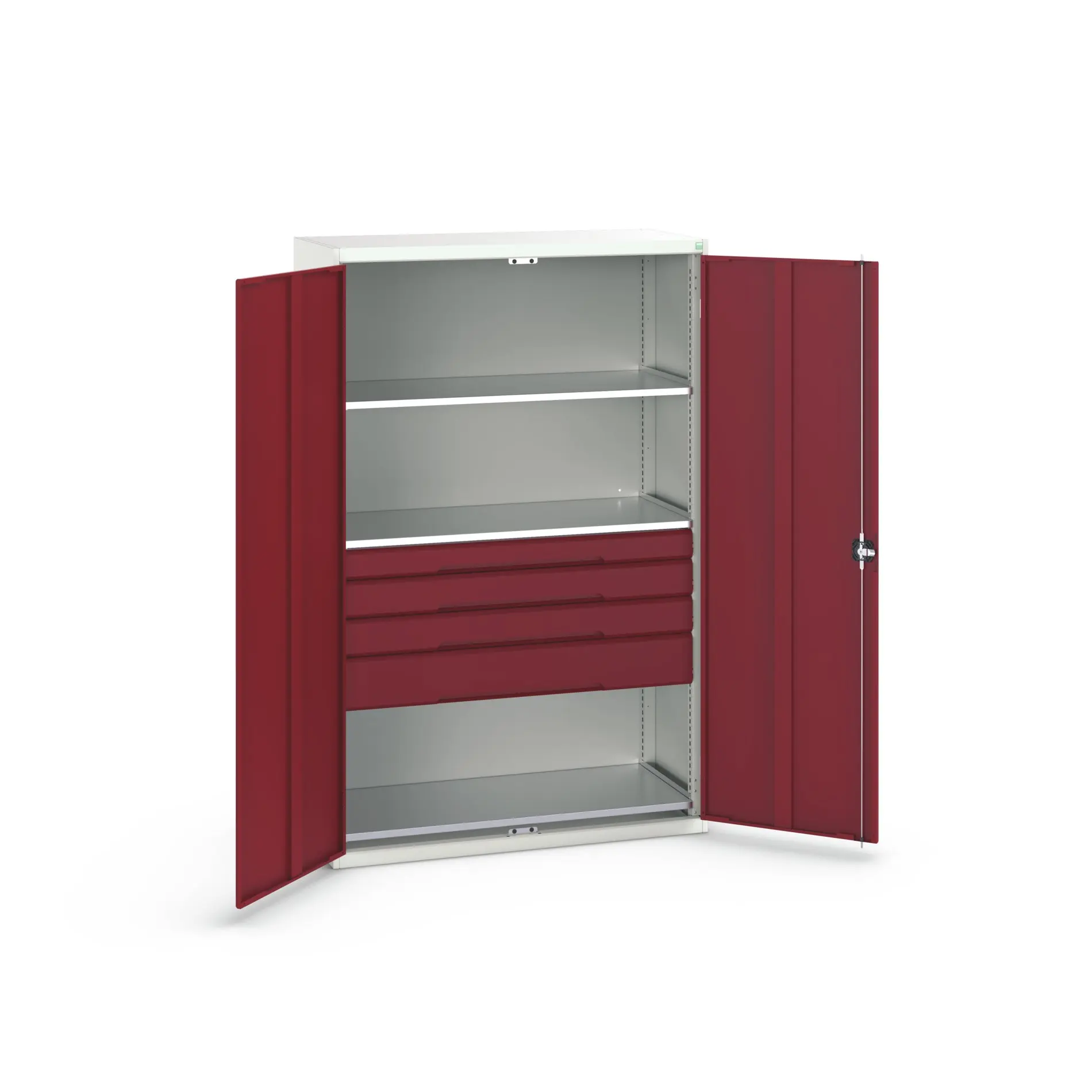Produktfoto 1 von Bott Schrank Typ Bestückter Schrank 2 Tür/en 3 Regal/e 4 Schublade/n Stahlblech