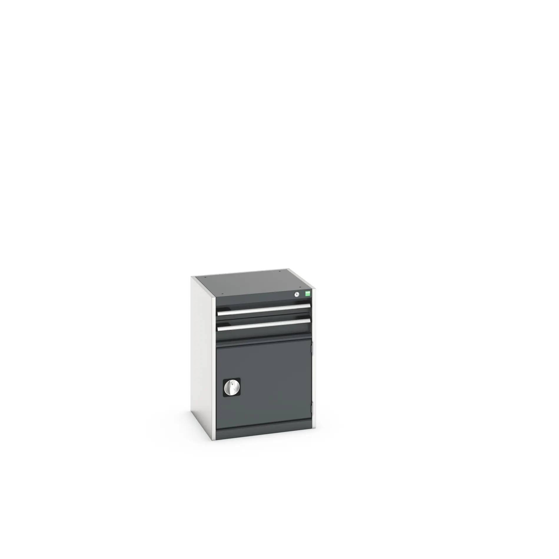 Produktfoto 1 von Bott 2 Stahl Schubladenbehälter Schrank Anthrazit, Hellgrau, 700 mm x 525 mm x 525 mm