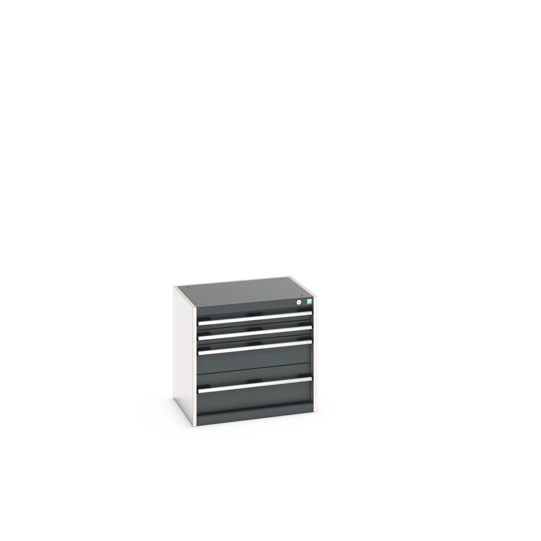 Produktfoto 1 von Bott 4 Stahl Schubladenbehälter Schrank Anthrazit, Hellgrau, 600 mm x 650 mm x 525 mm