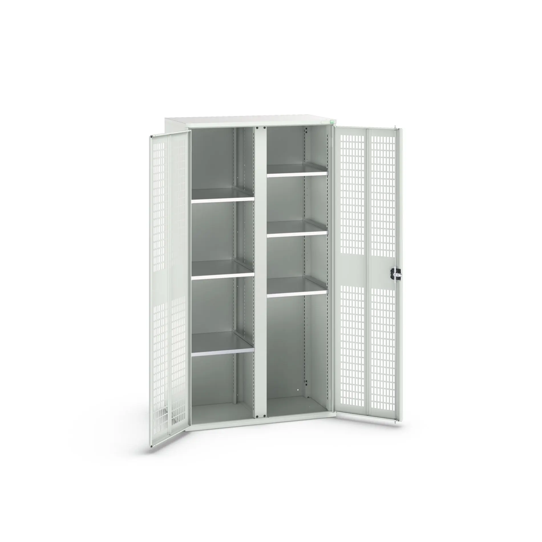 Produktfoto 1 von Bott Aufbewahrungsschrank Typ Bestückter Schrank 2 Tür/en 6 Regal/e 2000 mm 1050 mm Ja 550 mm Stahlblech