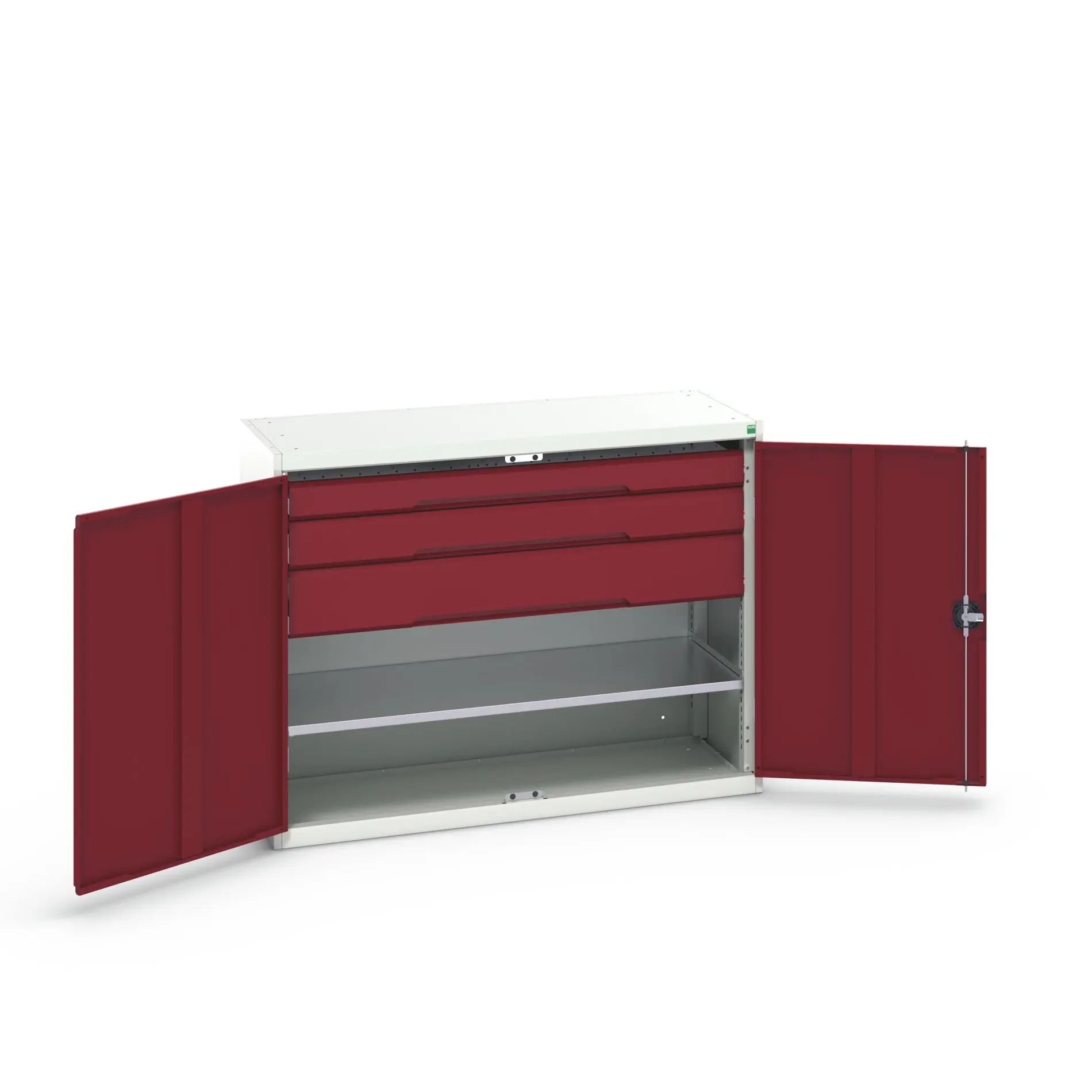 Produktfoto 1 von Bott Schrank Typ Bestückter Schrank 2 Tür/en 1 Regal/e 3 Schublade/n Stahlblech