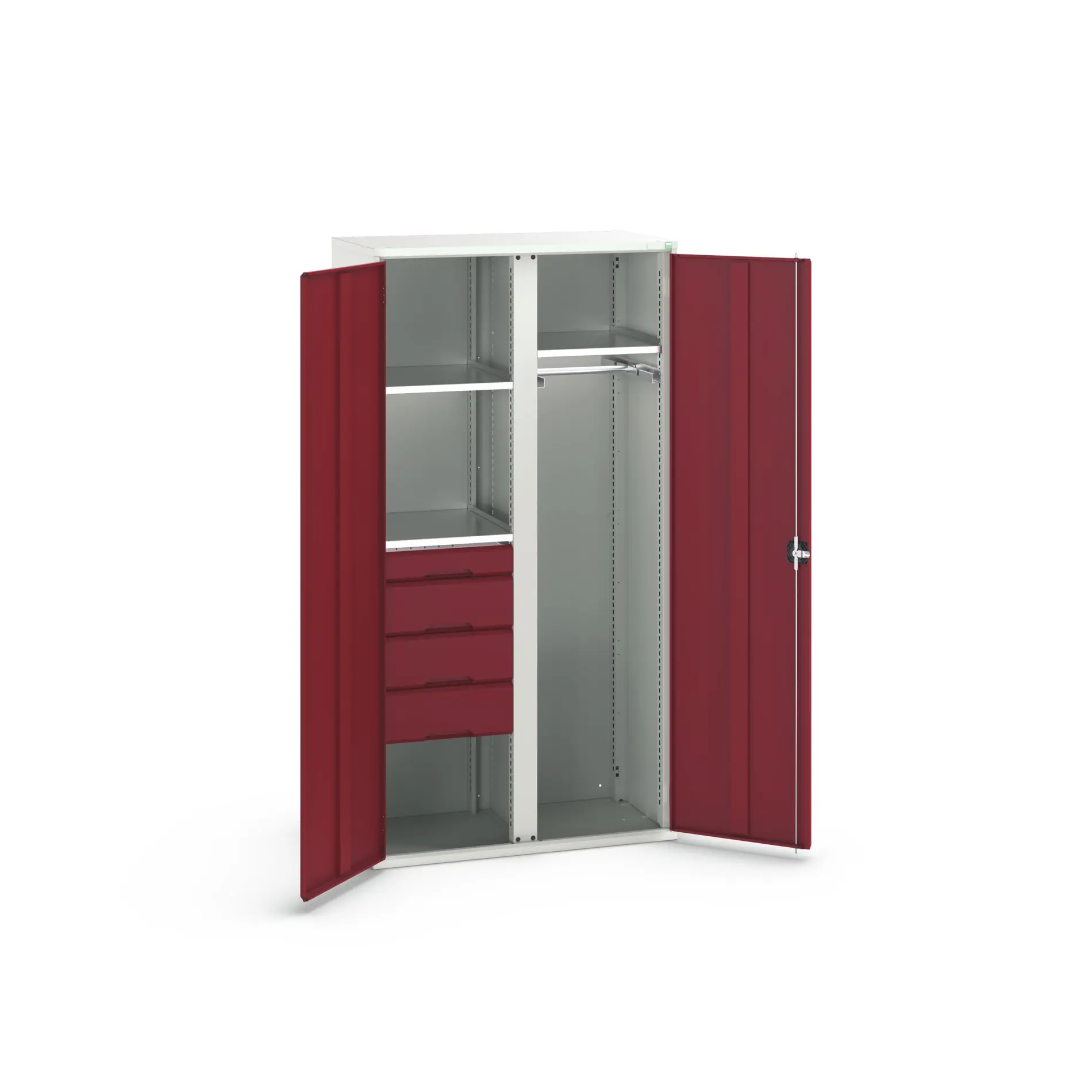 Produktfoto 1 von Bott Schrank Typ Bestückter Schrank 2 Tür/en 3 Regal/e 4 Schublade/n Stahlblech