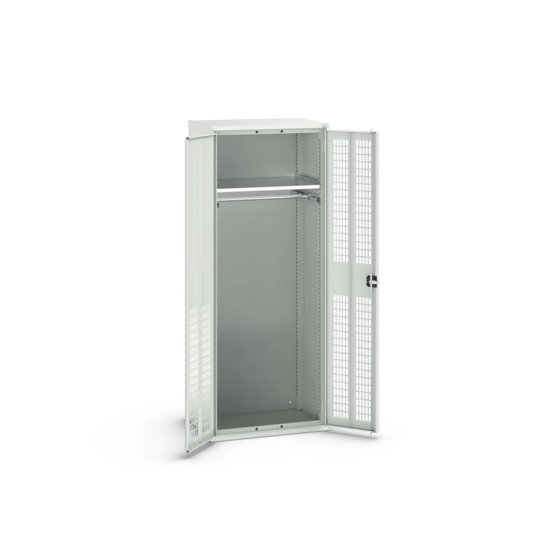 Produktfoto 1 von Bott Aufbewahrungsschrank Typ Bestückter Schrank 2 Tür/en 1 Regal/e 2000 mm 80 mm Ja 550 mm Stahlblech