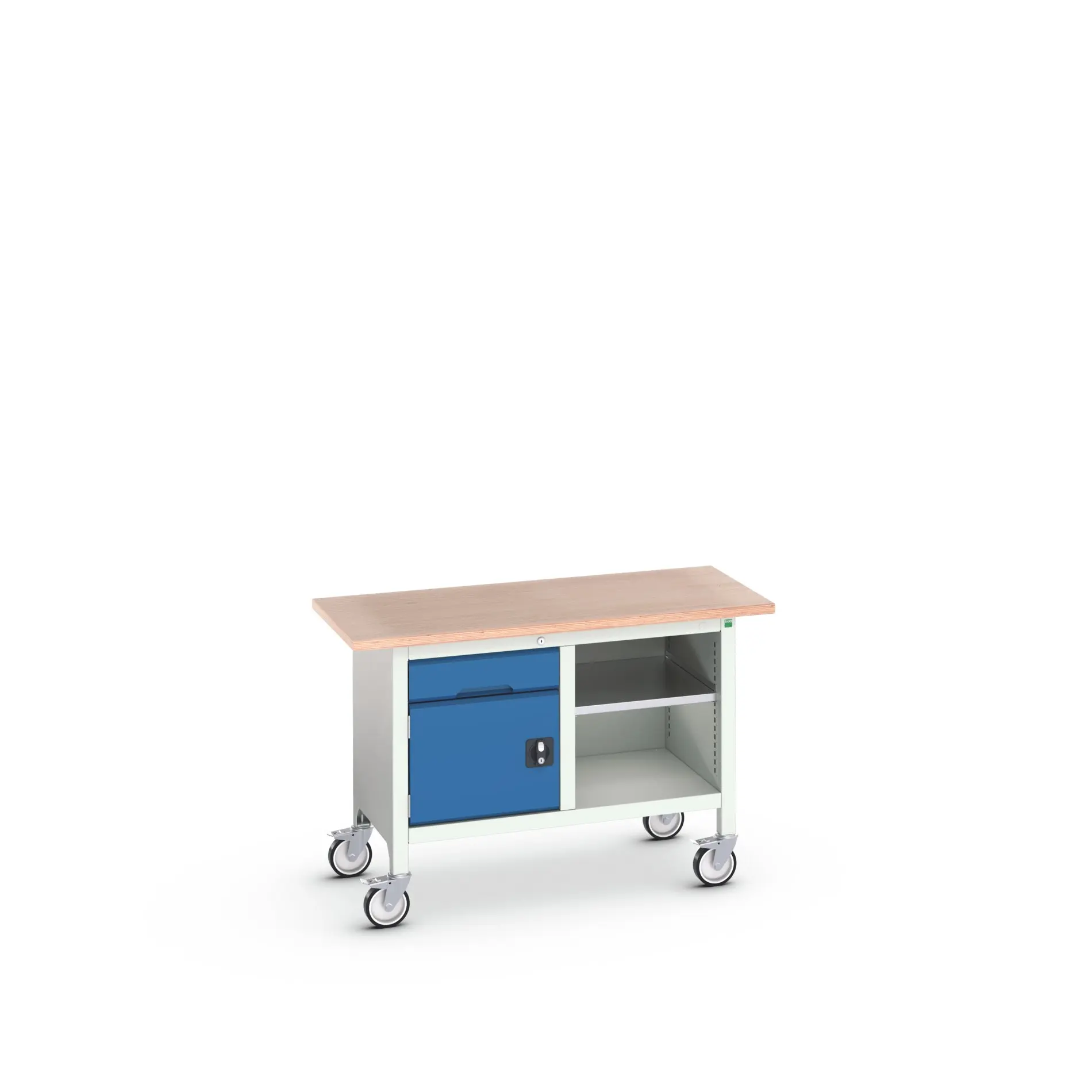 Produktfoto 1 von Bott Aufbewahrungsschrank Typ Aufbewahrungstisch Freistehend 1 Tür/en 1 Regal/e 1 Schublade/n 830 mm 1250 mm 600 mm mit