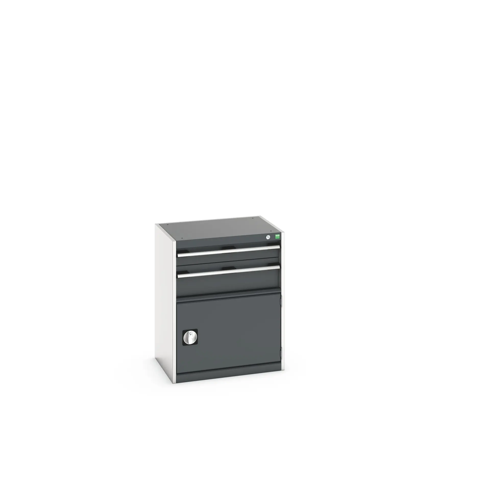 Produktfoto 1 von Bott 2 Stahl Schubladenbehälter Schrank Hellgrau, Anthrazit, 800 mm x 650 mm x 525 mm