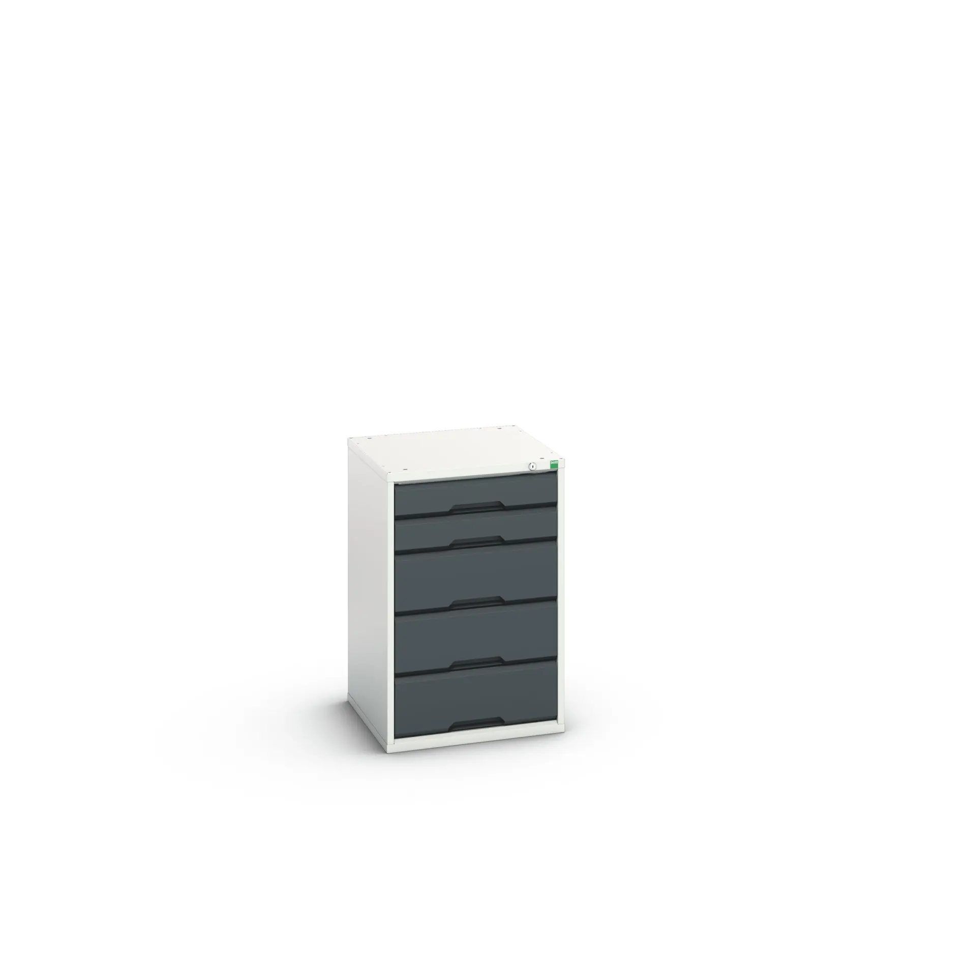 Produktfoto 1 von Bott 5 Stahl Schubladenbehälter Schrank Anthrazit, Hellgrau, 800 mm x 525 mm x 550 mm