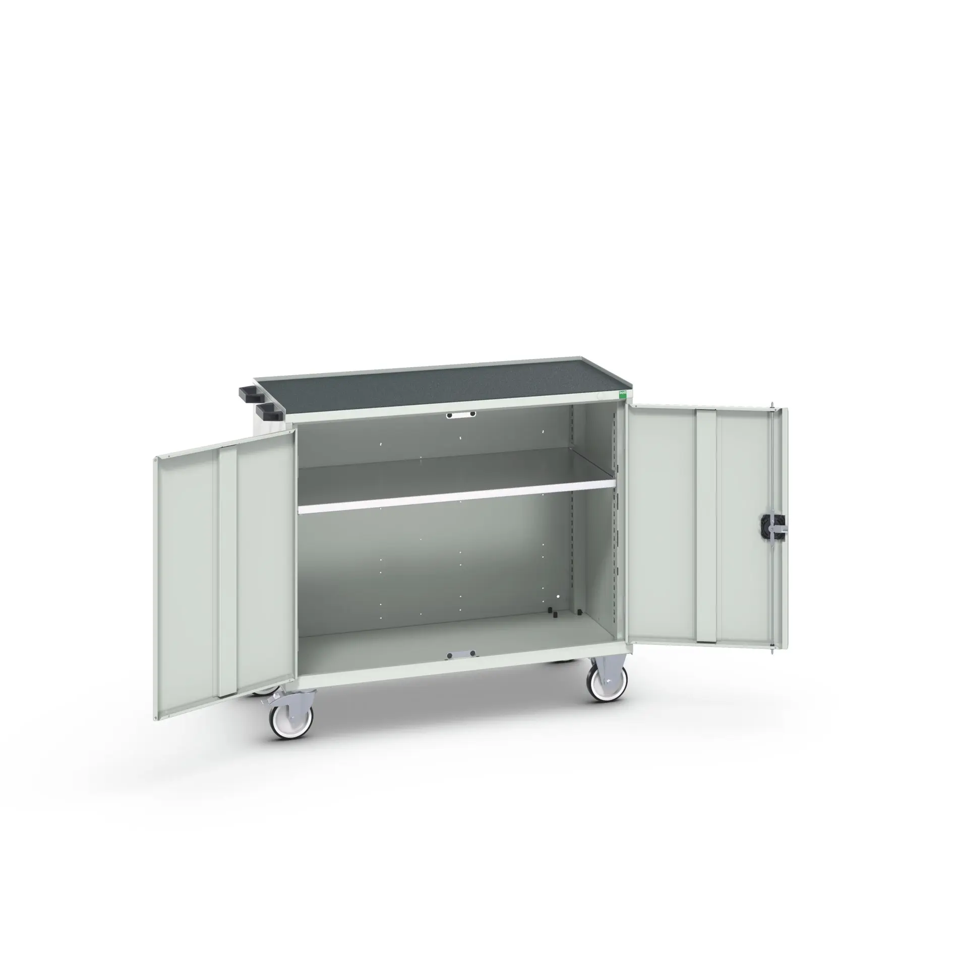 Produktfoto 1 von Bott Schrank Typ Beweglicher Schrank Freistehend 2 Tür/en 1 Regal/e 965 mm 1050mm Abschließbar 550 mm mit Rädern