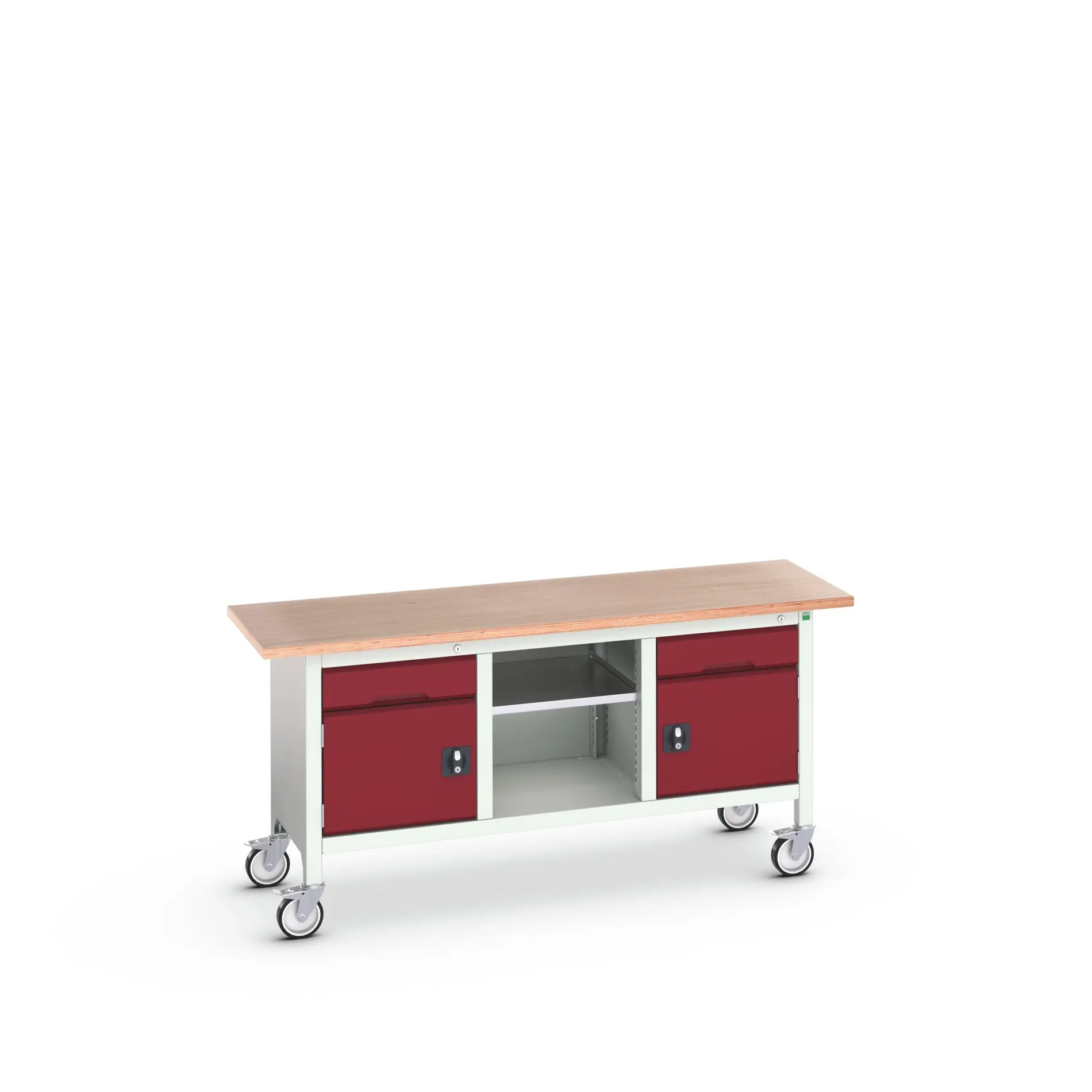 Produktfoto 1 von Bott Aufbewahrungsschrank Typ Aufbewahrungstisch Freistehend 2 Tür/en 1 Regal/e 2 Schublade/n 830 mm 1750 mm 600 mm mit