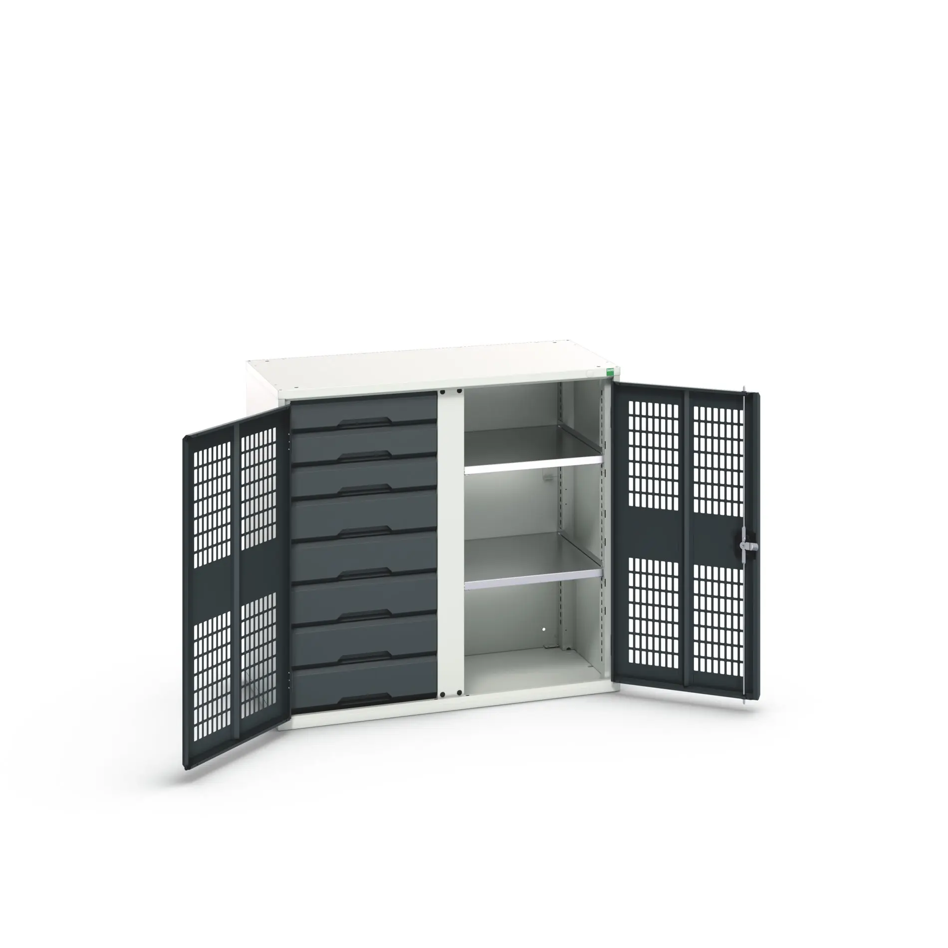 Produktfoto 1 von Bott Schrank Typ Bestückter Schrank 2 Tür/en 2 Regal/e 8 Schublade/n Stahlblech