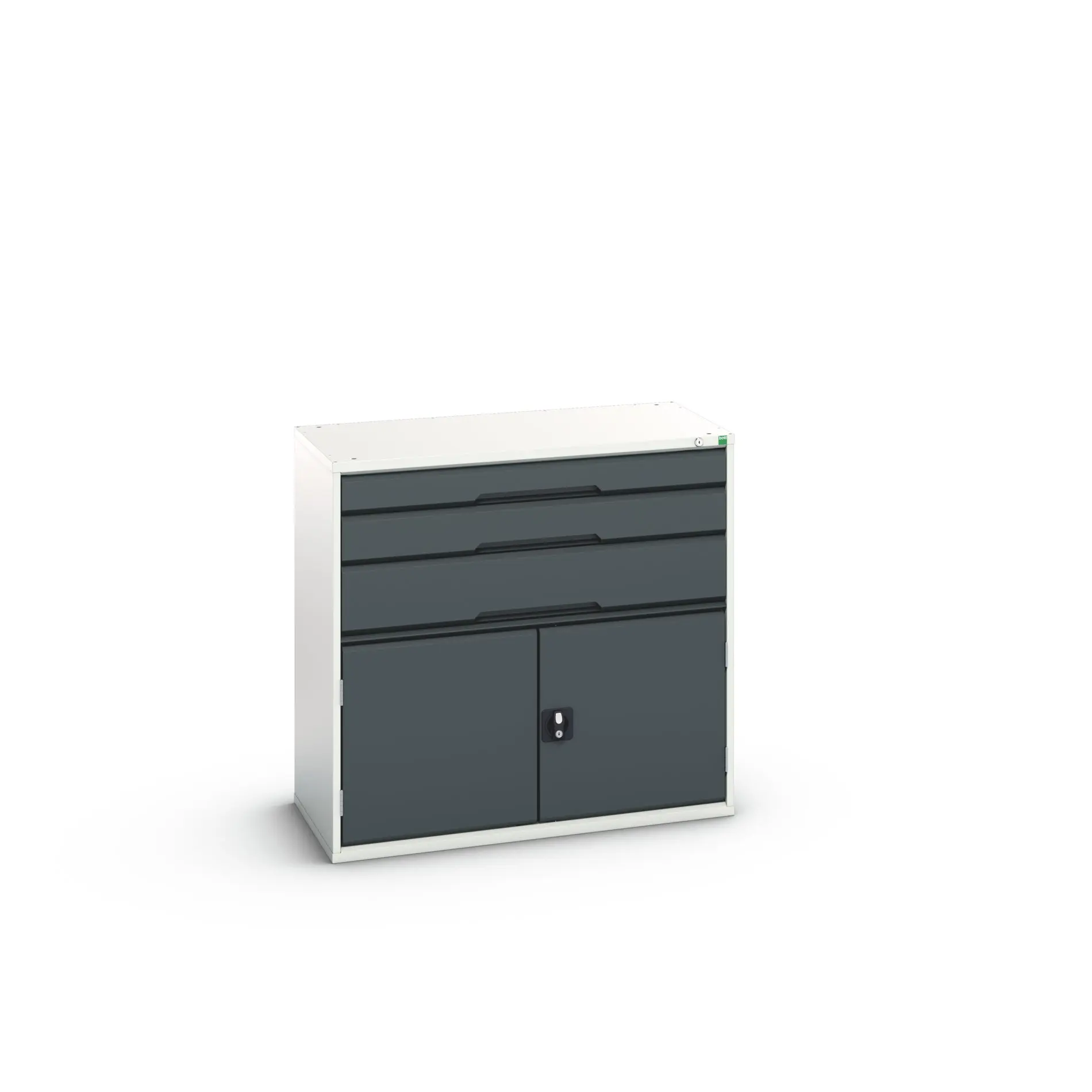 Produktfoto 1 von Bott 3 Stahl Schubladenbehälter Schrank Anthrazit, Hellgrau, 1000 mm x 1050 mm x 550 mm