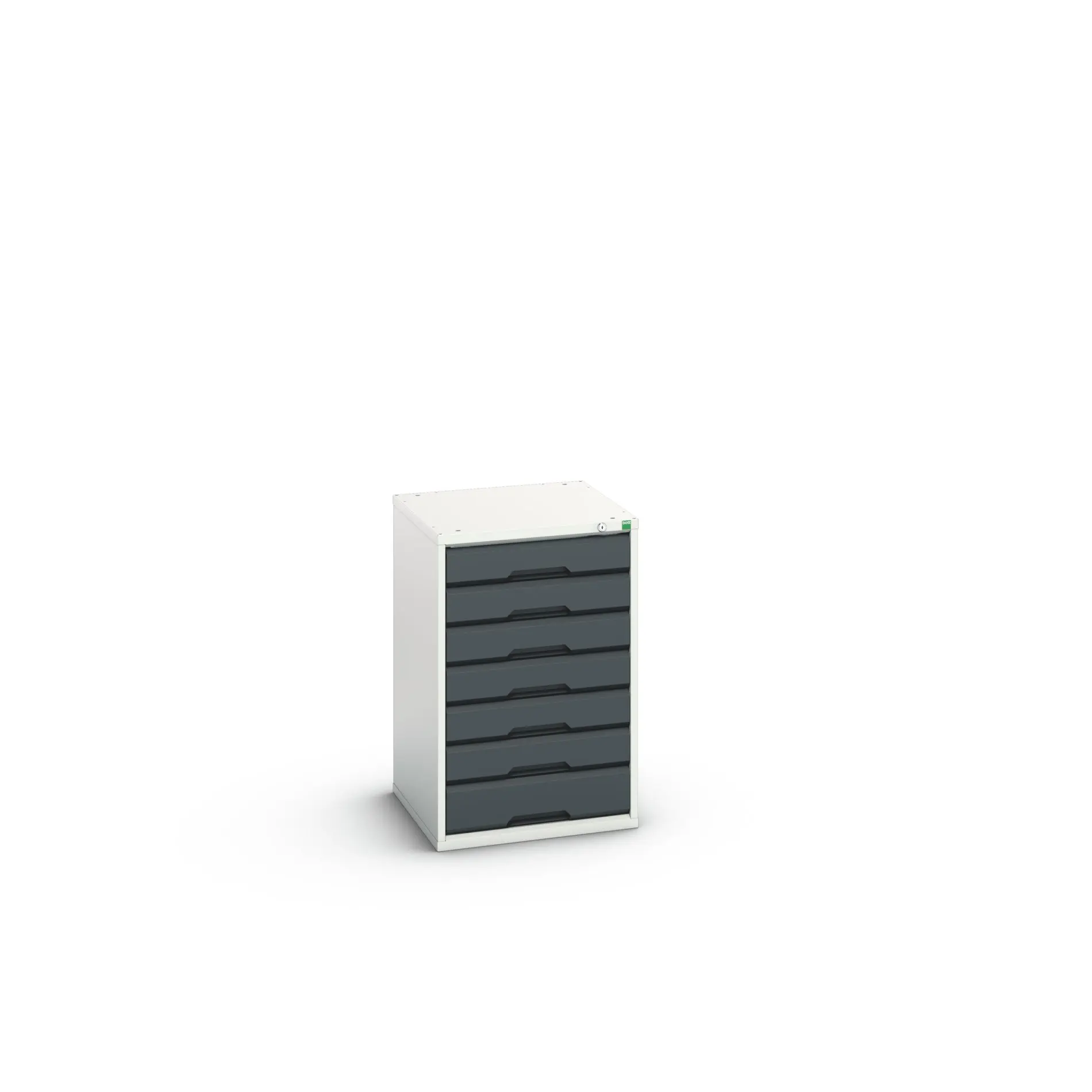 Produktfoto 1 von Bott 7 Stahl Schubladenbehälter Schrank Hellgrau, Anthrazit, 800 mm x 525 mm x 550 mm
