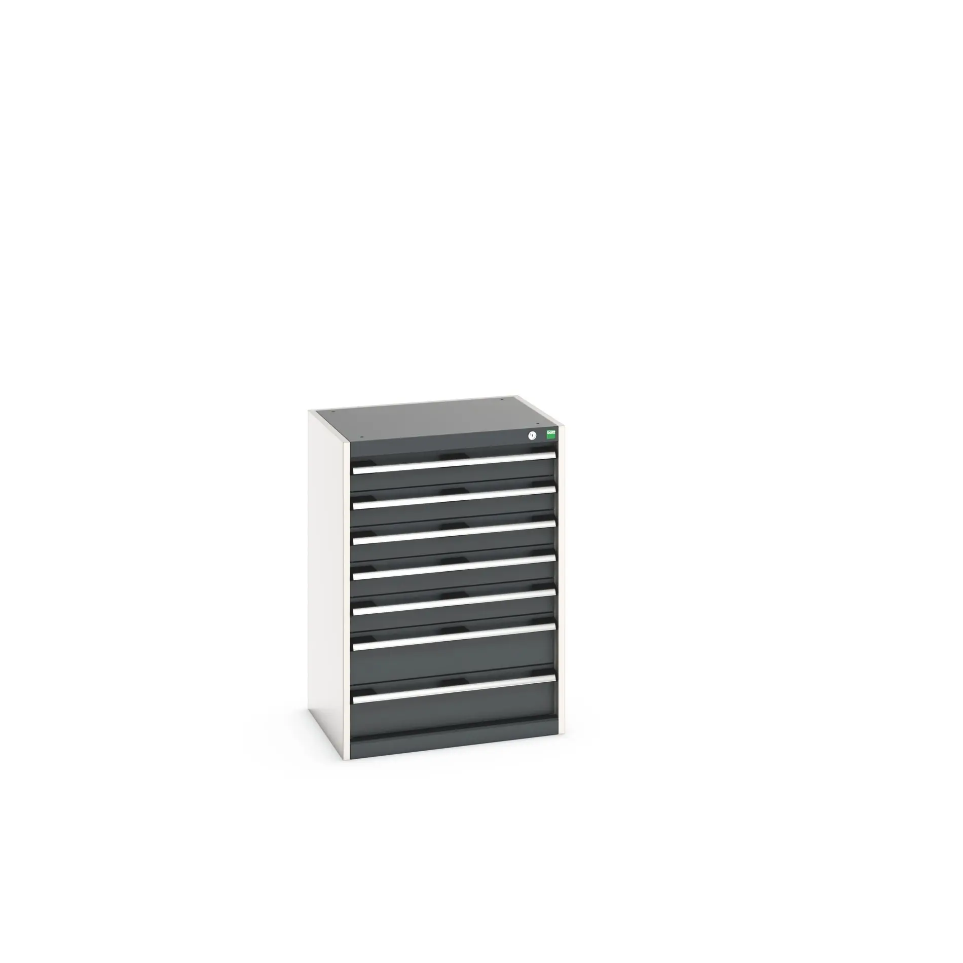 Produktfoto 1 von Bott 7 Stahl Schubladenbehälter Schrank Hellgrau, Anthrazit, 900 mm x 650 mm x 525 mm