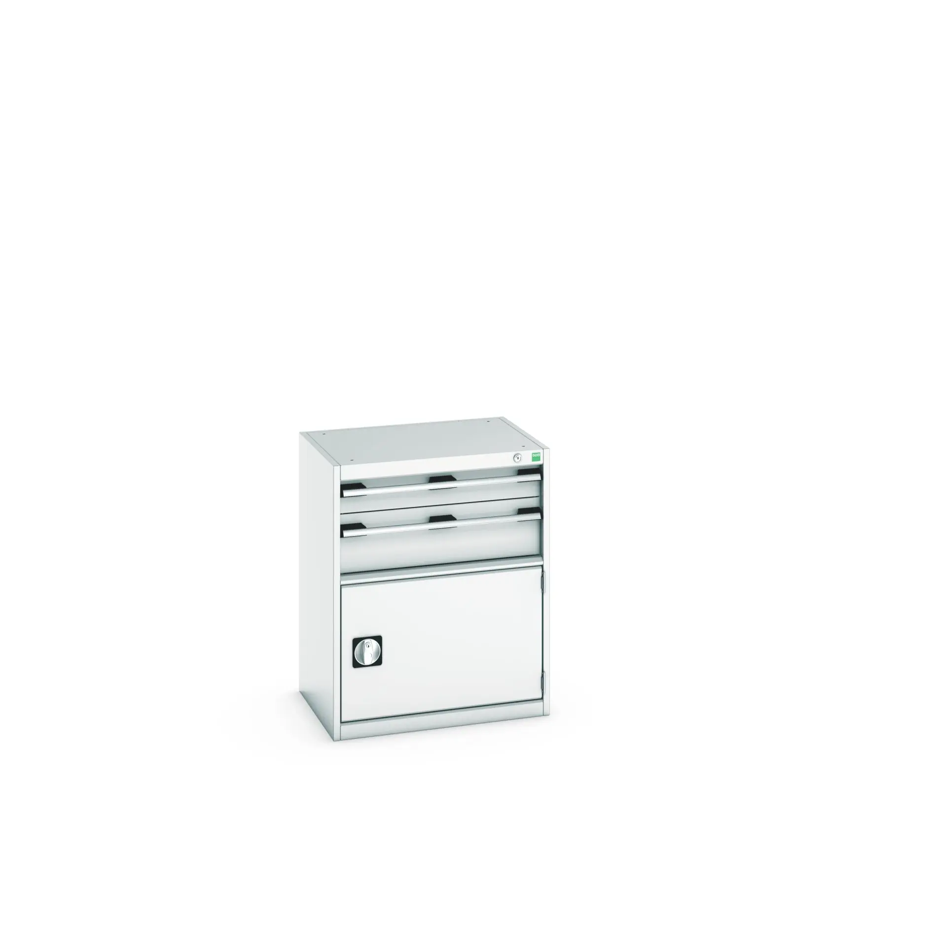 Produktfoto 1 von Bott 2 Stahl Schubladenbehälter Schrank Hellgrau, 800 mm x 650 mm x 525 mm