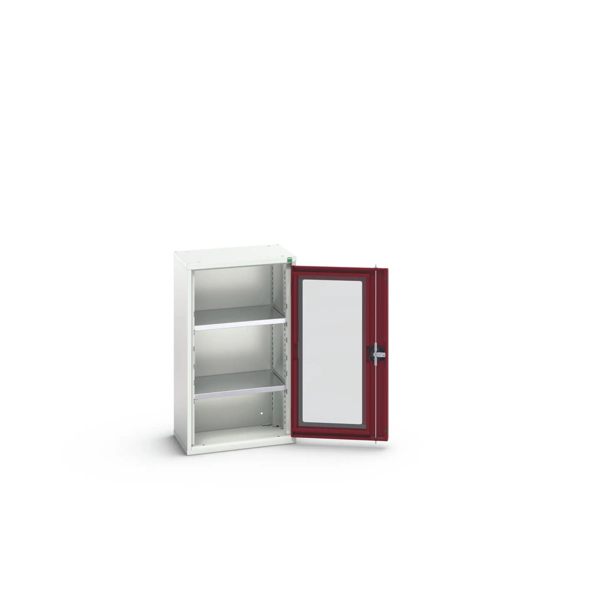 Produktfoto 1 von Bott Aufbewahrungsschrank Typ Regalschrank 1 Tür/en 2 Regal/e 900 mm 525 mm 350 mm Stahlblech