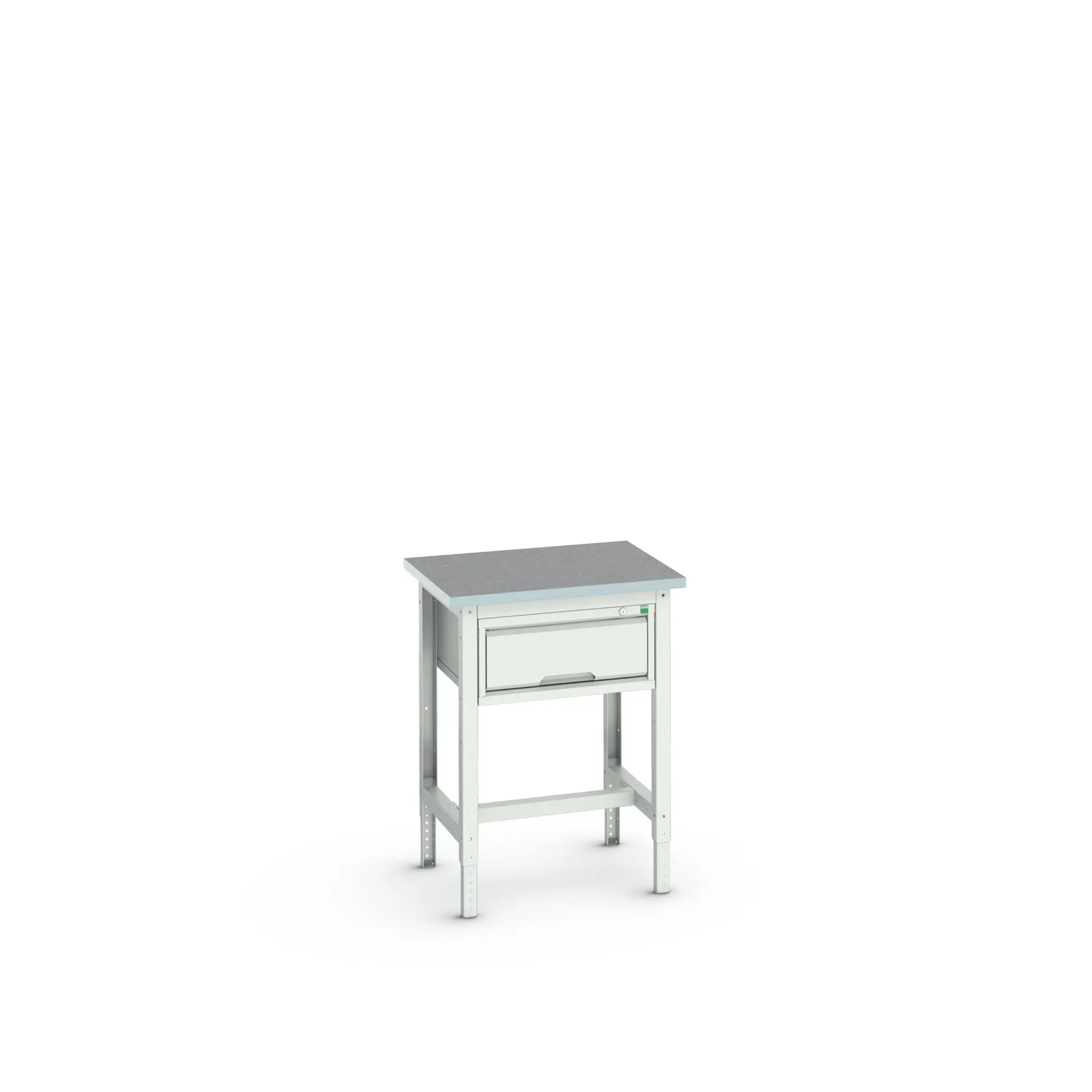 Produktfoto 1 von Bott Höhenverstellbarer Arbeitstisch Stahl Werkbank Einstellbare Höhe L. 700 mm B. 600 mm H. 930 mm, Traglast 200kg
