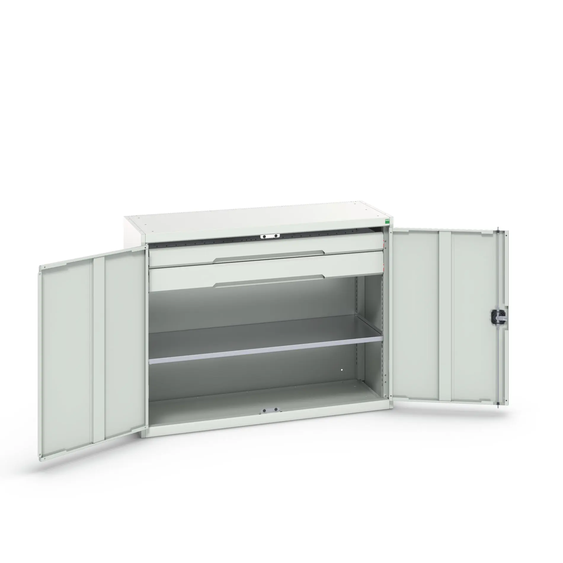 Produktfoto 1 von Bott Schrank Typ Bestückter Schrank 2 Tür/en 1 Regal/e 2 Schublade/n Stahlblech