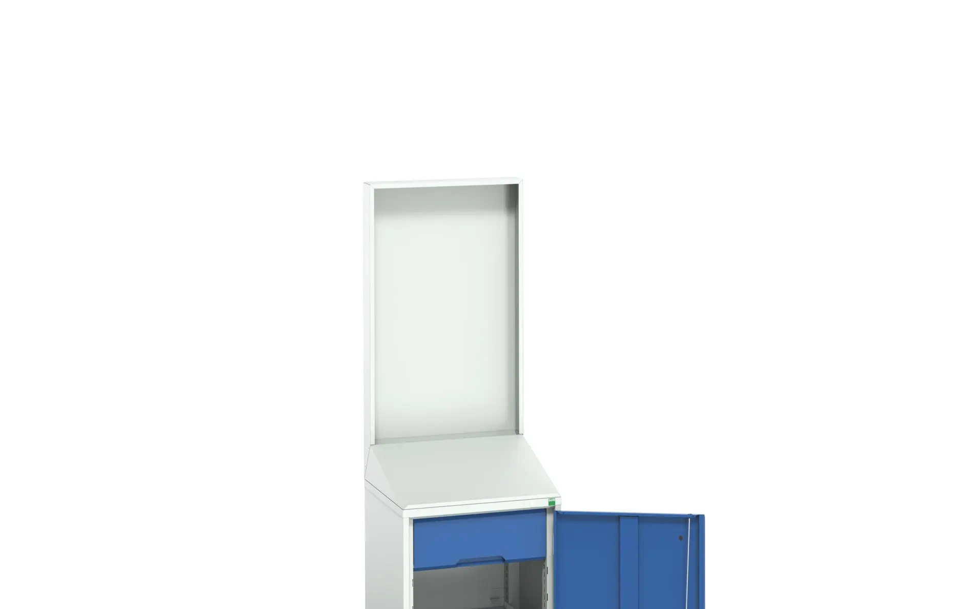 Produktfoto 1 von Bott Aufbewahrungsschrank Typ Regalschrank 1 Tür/en 1 Regal/e 1 Schublade/n 2000 mm 525 mm 550 mm Stahlblech
