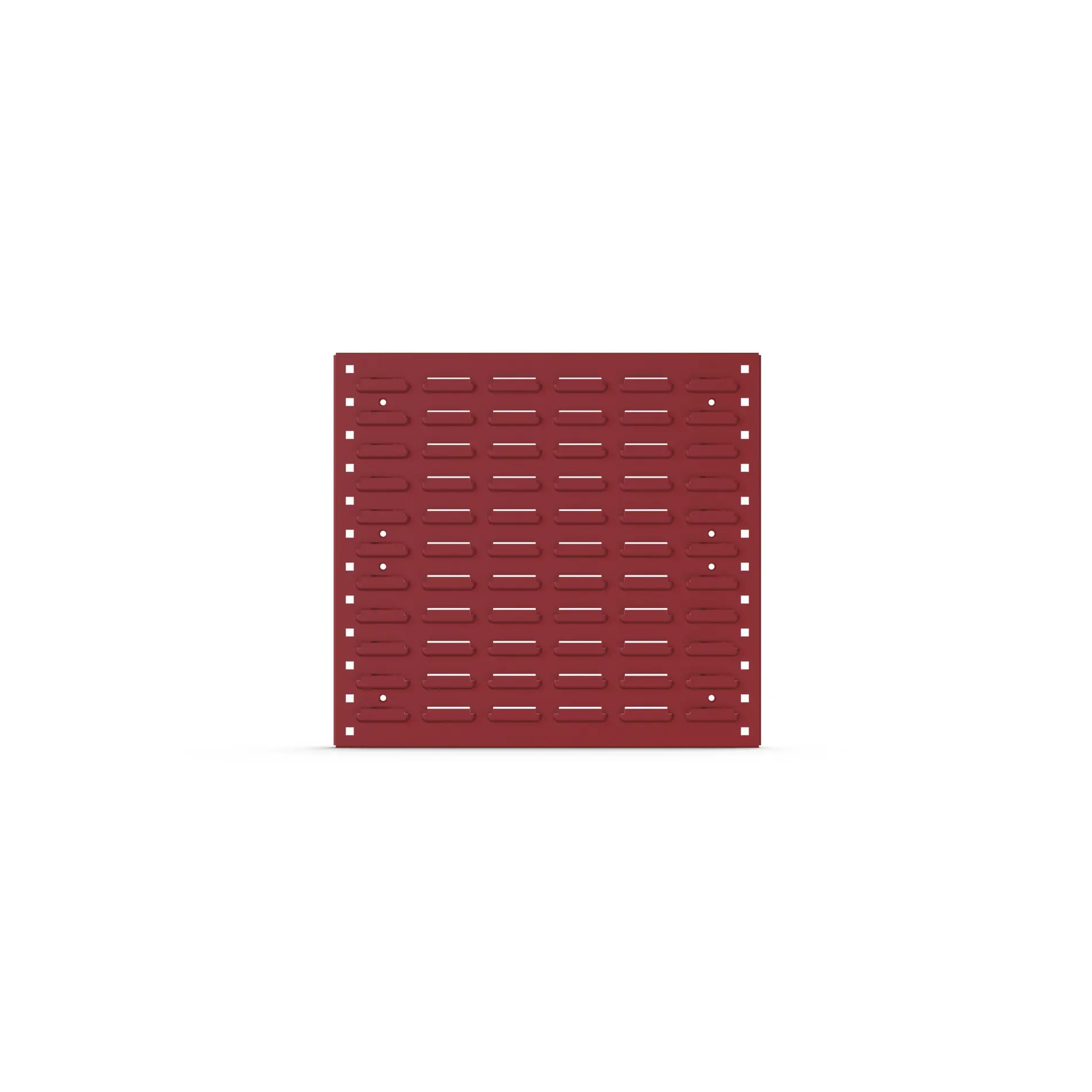 Produktfoto 1 von Bott Aufbewahrungseinheit mit geschlitzten Platten Rot Stahl, 457 mm x 495 mm x 19 mm