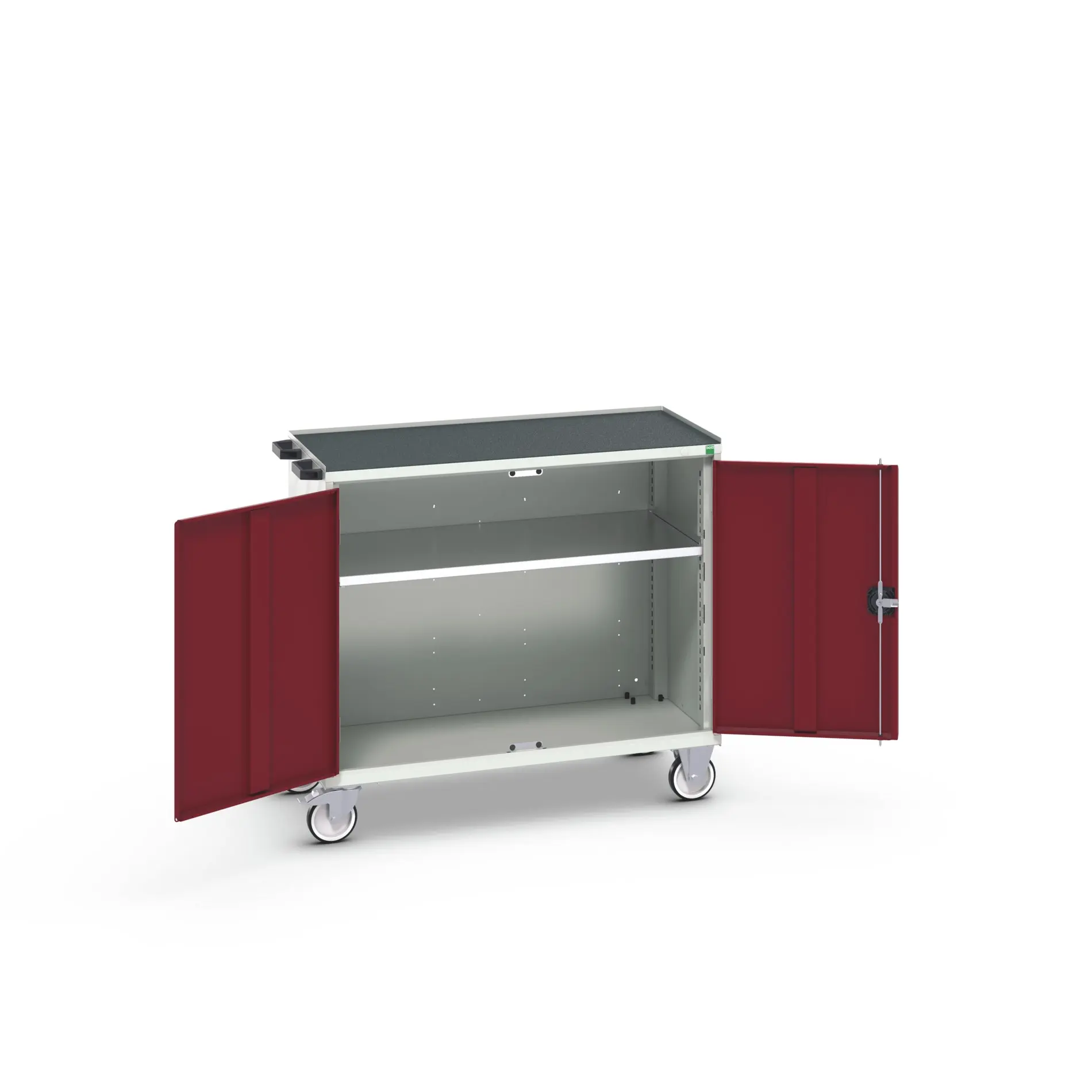 Bott Aufbewahrungsschrank Typ Beweglicher Schrank Freistehend 2 Tür/en 1 Regal/e 965 mm 1050 mm Ja 550 mm mit Rädern