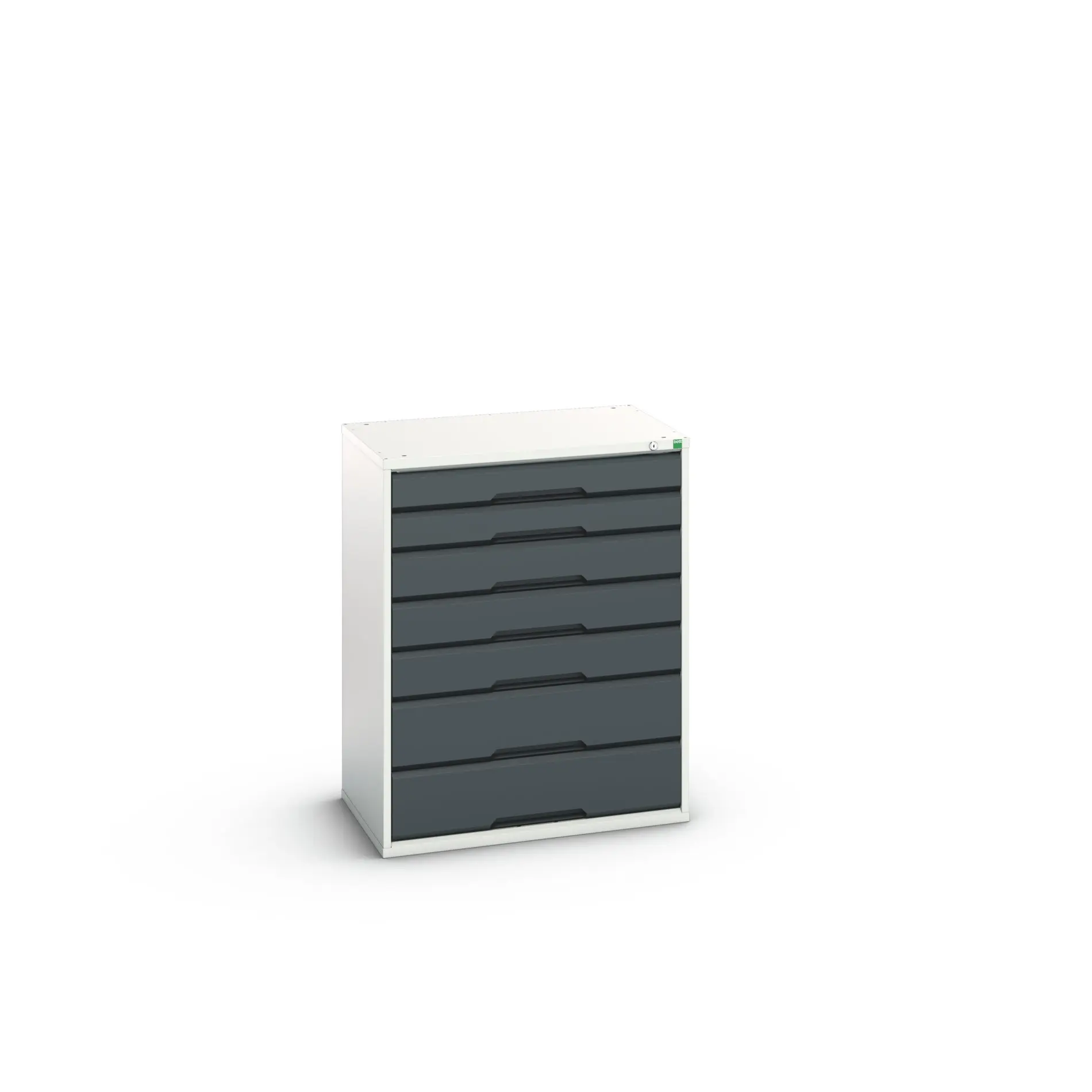 Produktfoto 1 von Bott 7 Stahl Schubladenbehälter Schrank Hellgrau, Anthrazit, 1000 mm x 800 mm x 550 mm