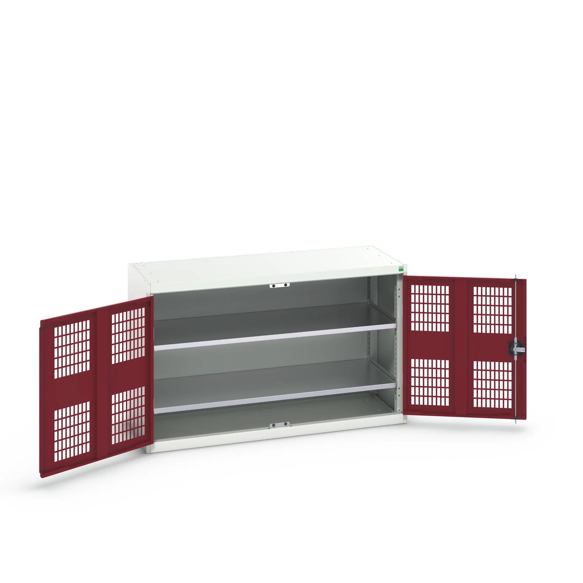 Produktfoto 1 von Bott Aufbewahrungsschrank Typ Regalschrank 2 Tür/en 2 Regal/e 800 mm 1300 mm Ja 550 mm Stahlblech