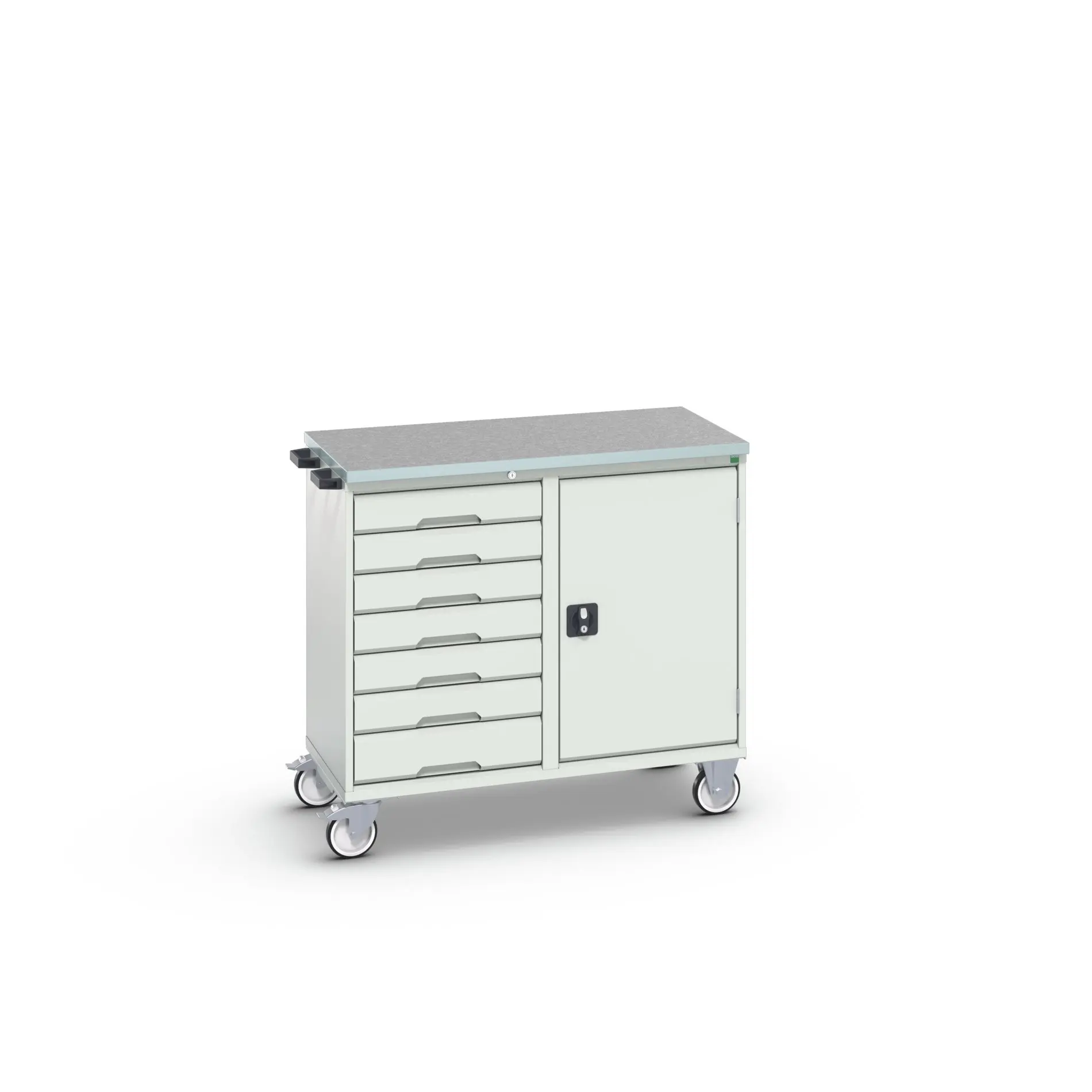Produktfoto 1 von Bott Stahl Gestellwagen, Typ Gestellwagen 7 Schubladen mit Rädern, 980 mm x 1050mm x 6 mm
