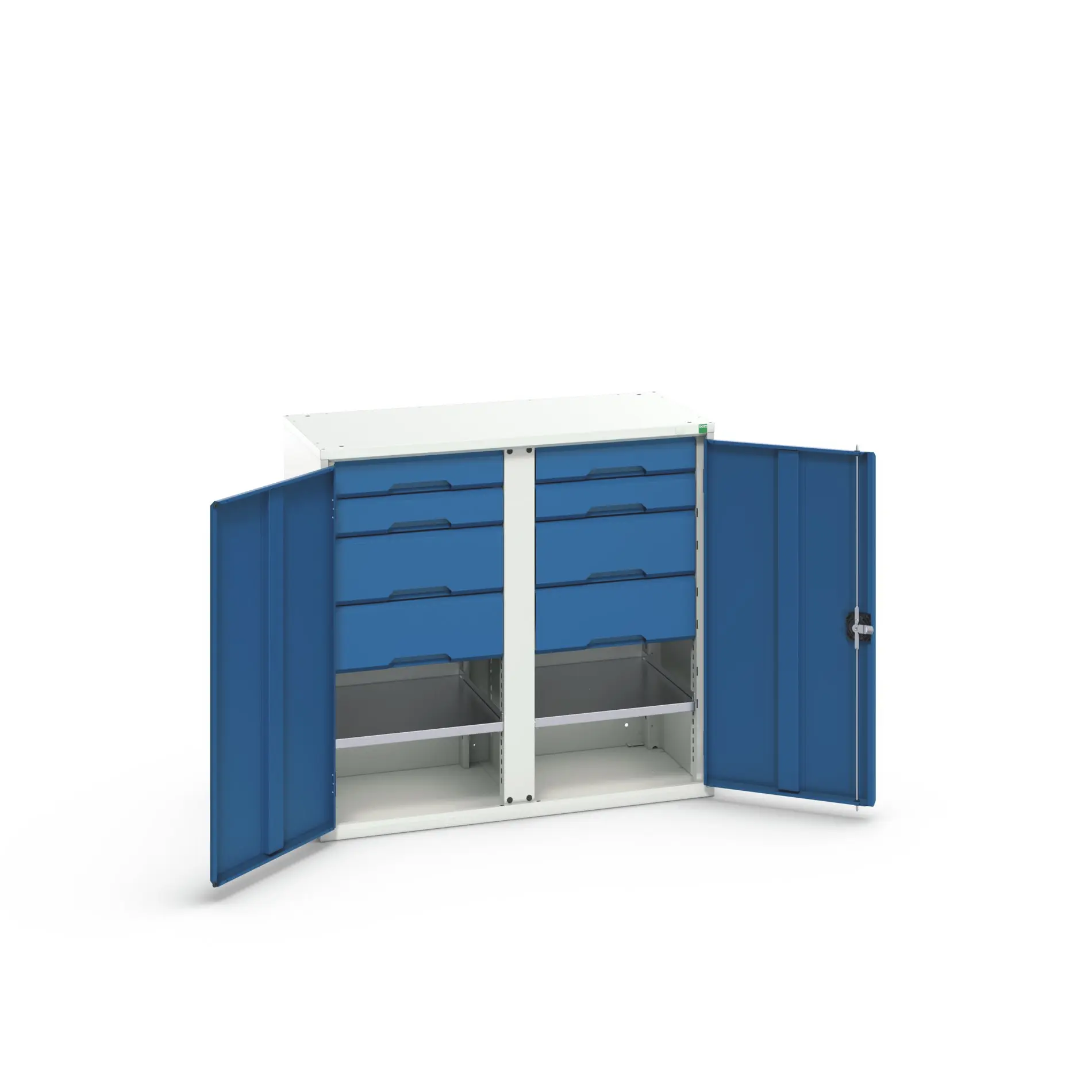 Produktfoto 1 von Bott Schrank Typ Bestückter Schrank Freistehend 2 Tür/en 2 Regal/e 8 Schublade/n 1000 mm 1050mm Abschließbar 550 mm