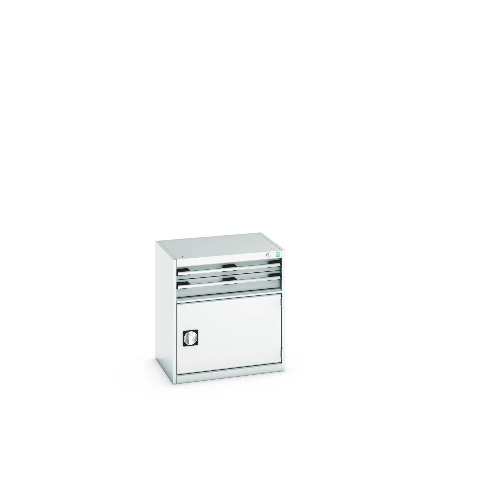 Produktfoto 1 von Bott 2 Stahl Schubladenbehälter Schrank Hellgrau, 700 mm x 650 mm x 525 mm