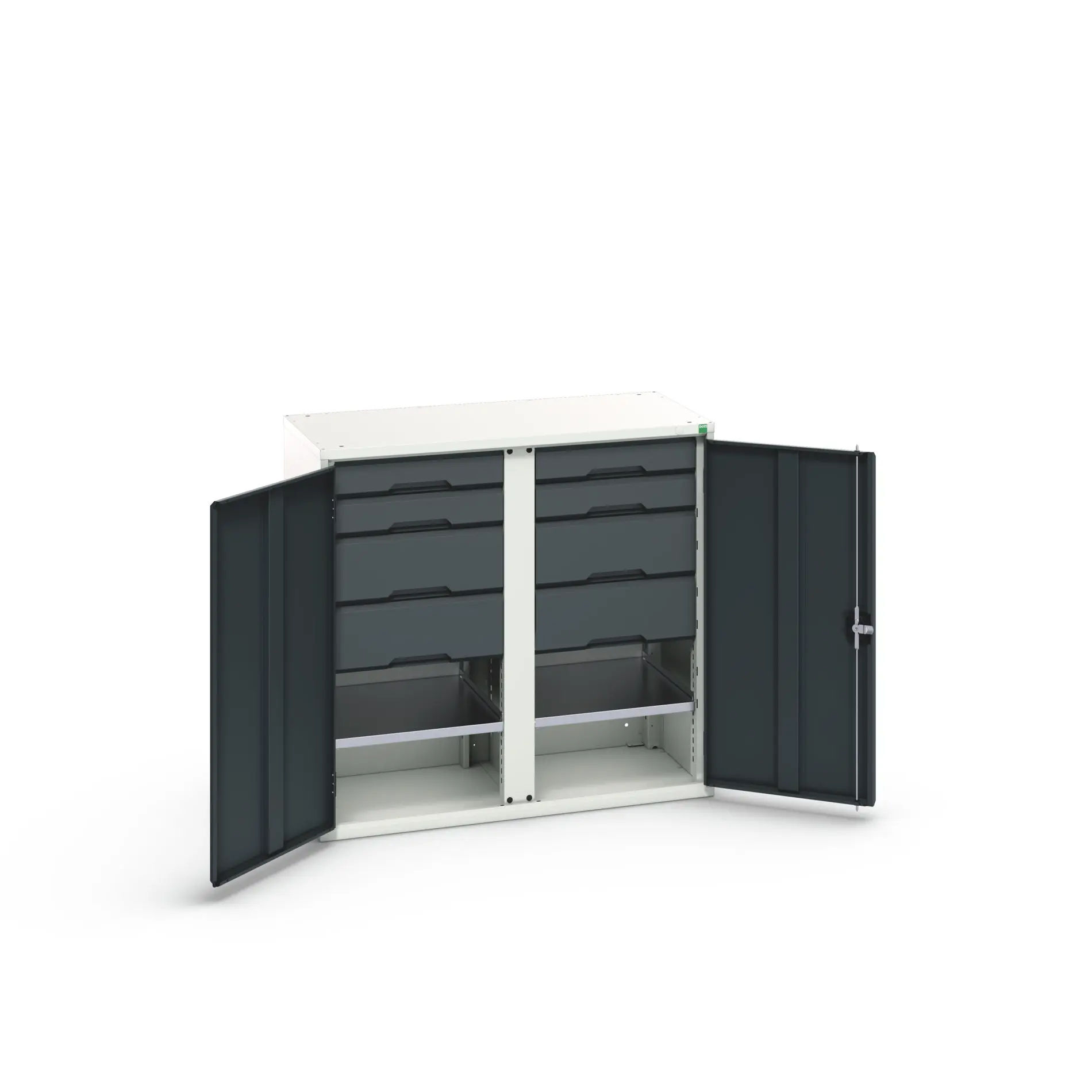 Produktfoto 1 von Bott Schrank Typ Bestückter Schrank 2 Tür/en 2 Regal/e 8 Schublade/n Stahlblech