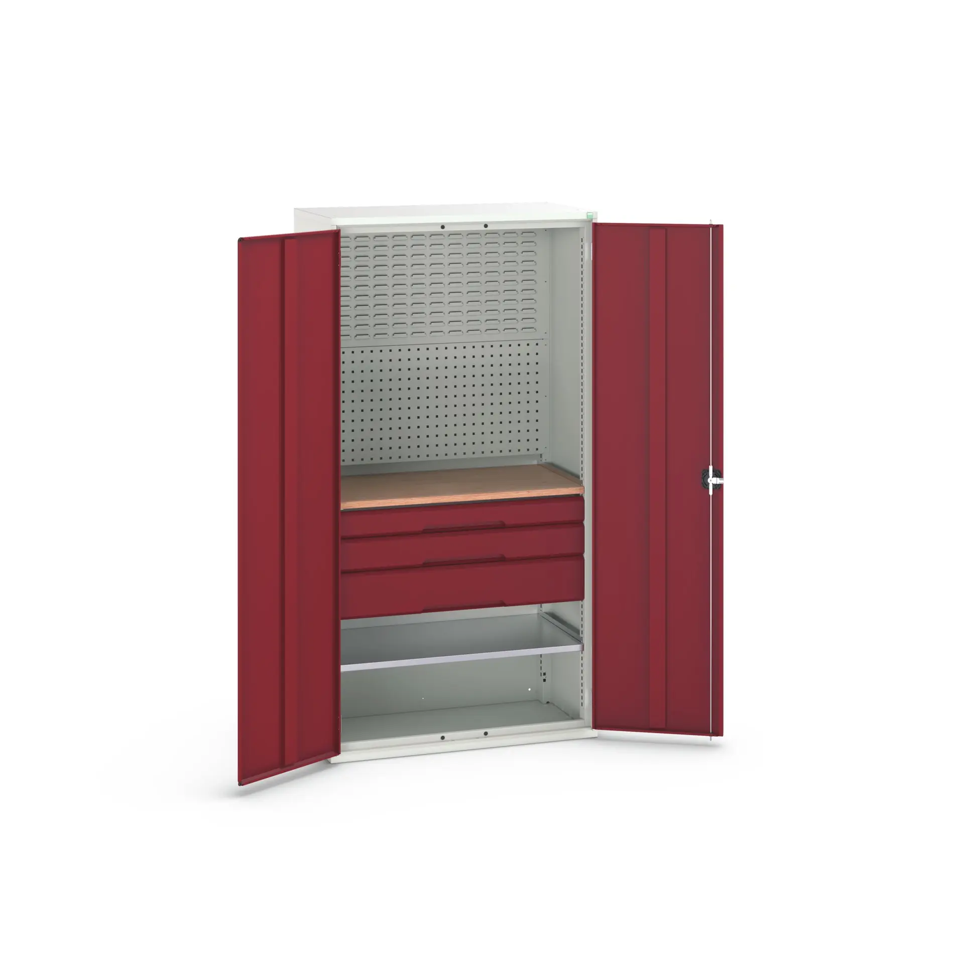 Produktfoto 1 von Bott Schrank Typ Bestückter Schrank 2 Tür/en 1 Regal/e 3 Schublade/n Stahlblech