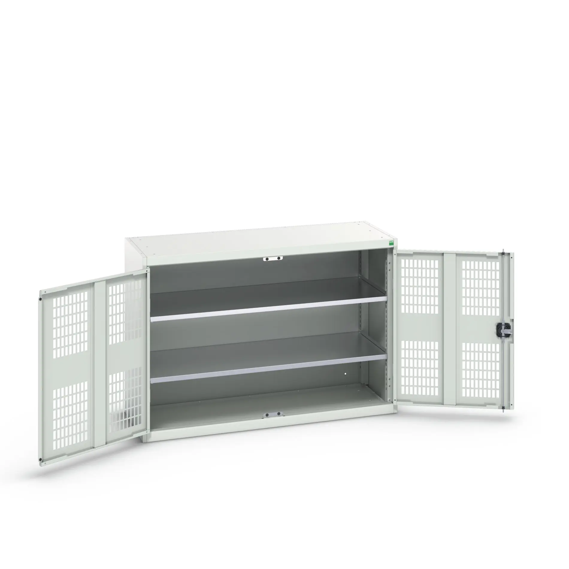 Produktfoto 1 von Bott Aufbewahrungsschrank Typ Regalschrank 2 Tür/en 2 Regal/e 900 mm 1300 mm Ja 550 mm Stahlblech