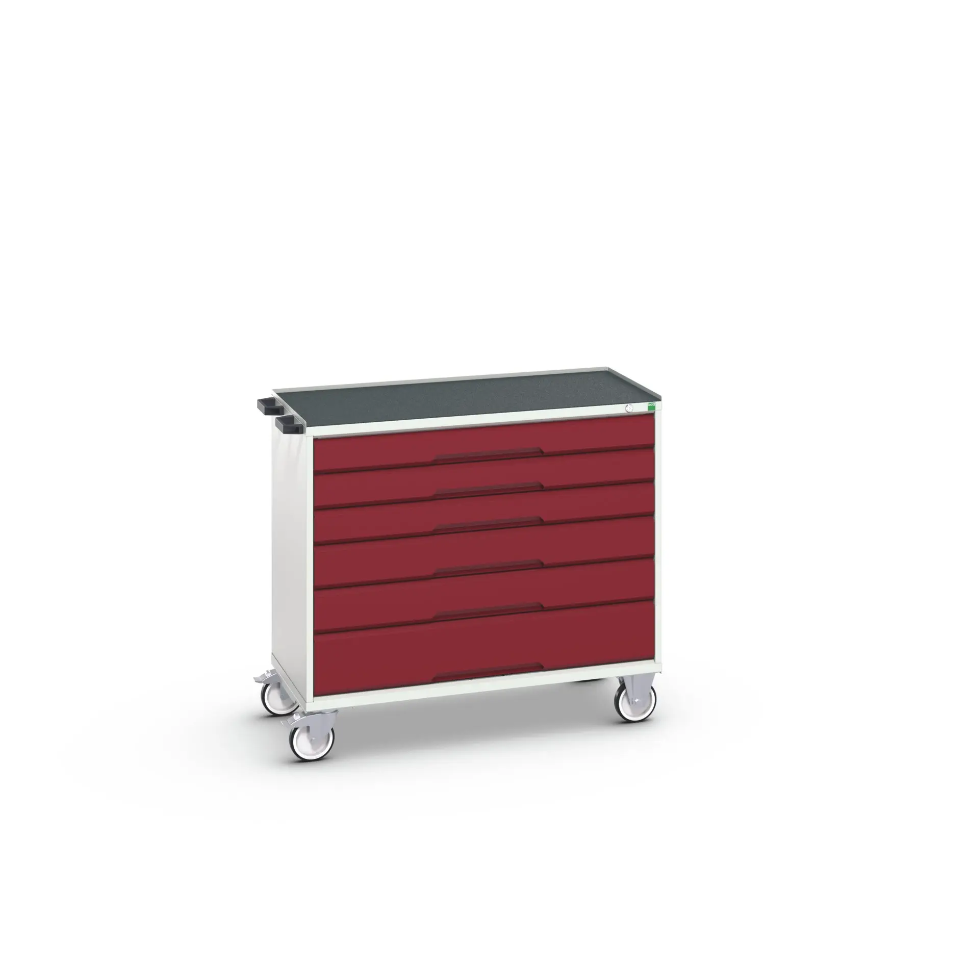 Produktfoto 1 von Bott Aufbewahrungsschrank Typ Beweglicher Schrank Freistehend 6 Schublade/n 965 mm 1050 mm Ja 550 mm mit Rädern