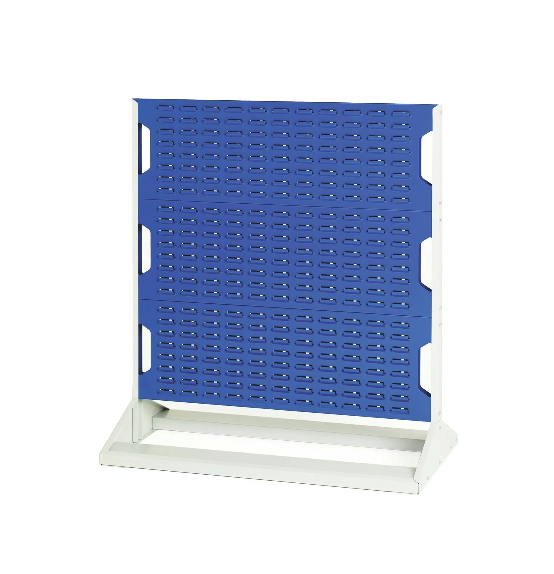 Produktfoto 1 von Bott Aufbewahrungseinheit mit geschlitzten Platten Blau Stahl, 1125 mm x 1000 mm x 550 mm