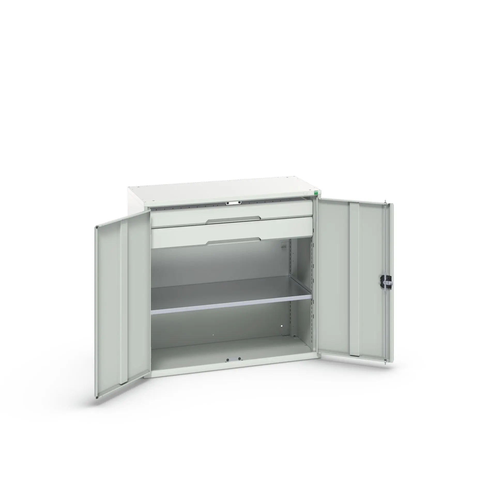 Bott Aufbewahrungsschrank Typ Bestückter Schrank 2 Tür/en 1 Regal/e 2 Schublade/n 1000 mm 1050 mm Ja 550 mm Stahlblech