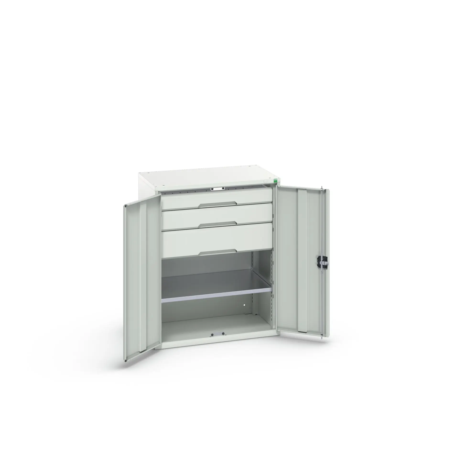 Produktfoto 1 von Bott Schrank Typ Bestückter Schrank 2 Tür/en 1 Regal/e 3 Schublade/n Stahlblech