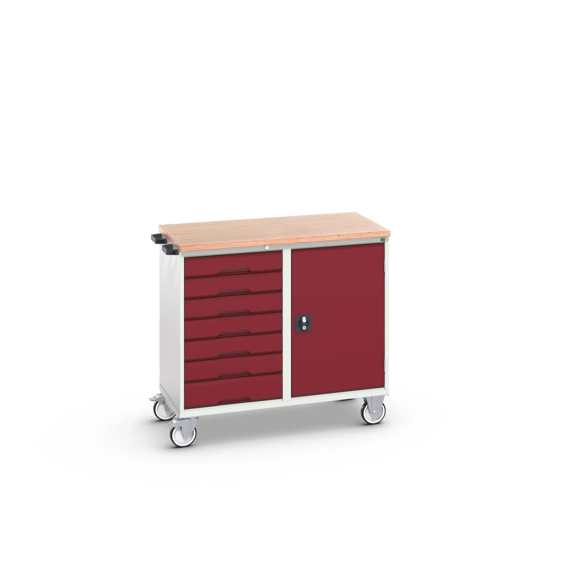 Produktfoto 1 von Bott Stahl Gestellwagen, Typ Gestellwagen 7 Schubladen mit Rädern, 980 mm x 1050mm x 6 mm