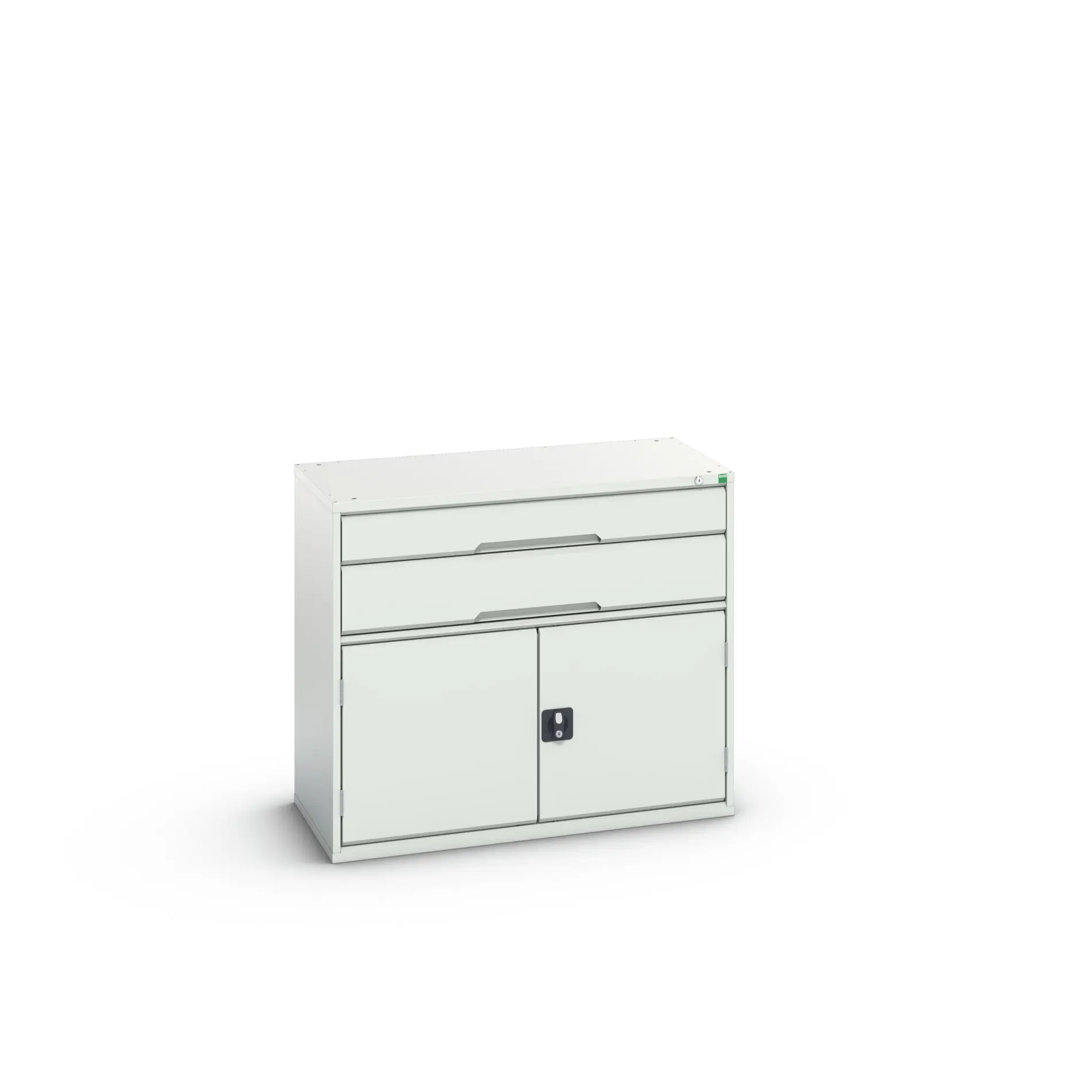 Produktfoto 1 von Bott 2 Stahl Schubladenbehälter Schrank Hellgrau, 900 mm x 1050 mm x 550 mm
