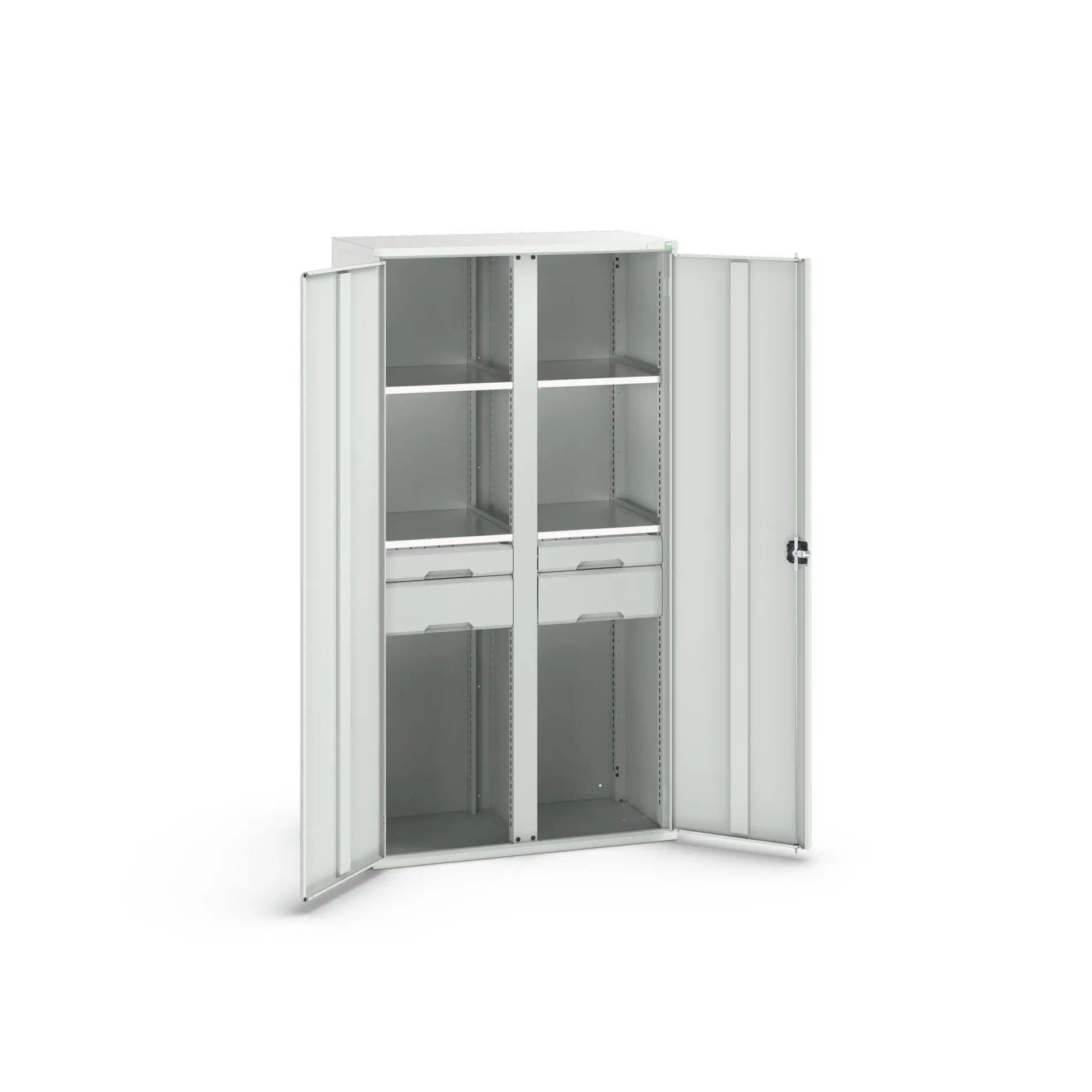 Produktfoto 1 von Bott Aufbewahrungsschrank Typ Bestückter Schrank 2 Tür/en 4 Regal/e 4 Schublade/n 2000 mm 1050 mm Ja 550 mm Stahlblech