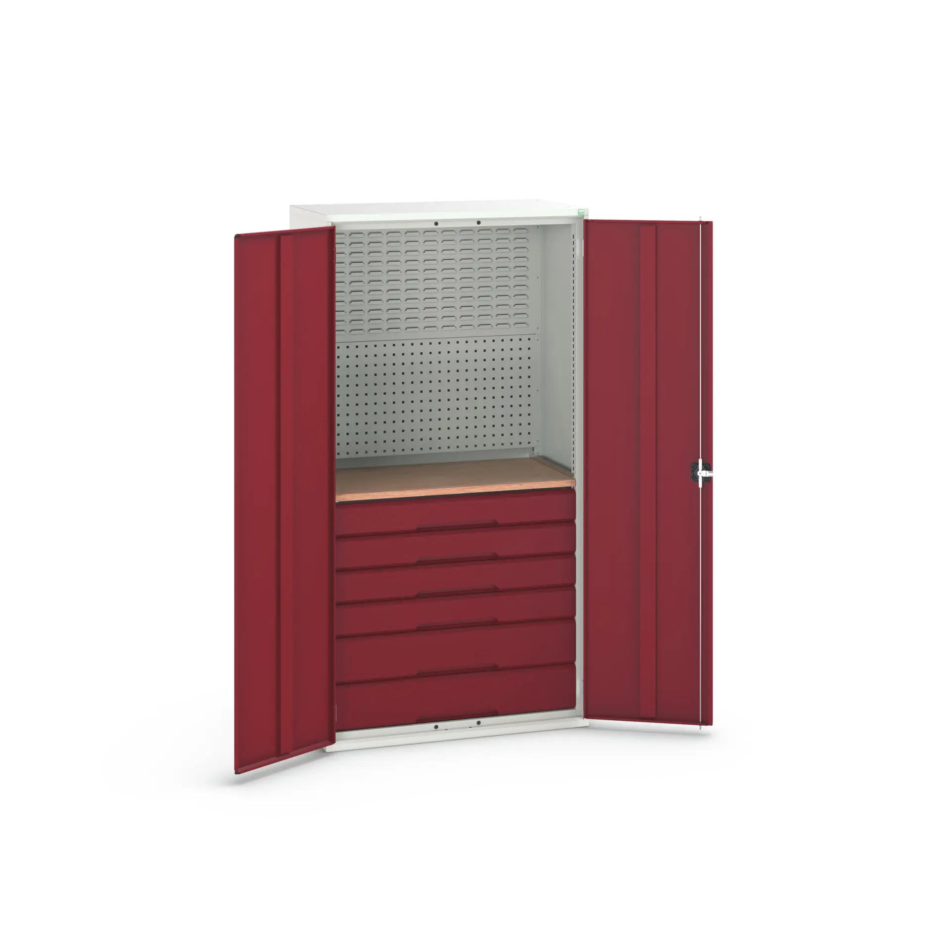 Produktfoto 1 von Bott Aufbewahrungsschrank Typ Bestückter Schrank 2 Tür/en 6 Schublade/n 2000 mm 1050 mm Ja 550 mm Stahlblech